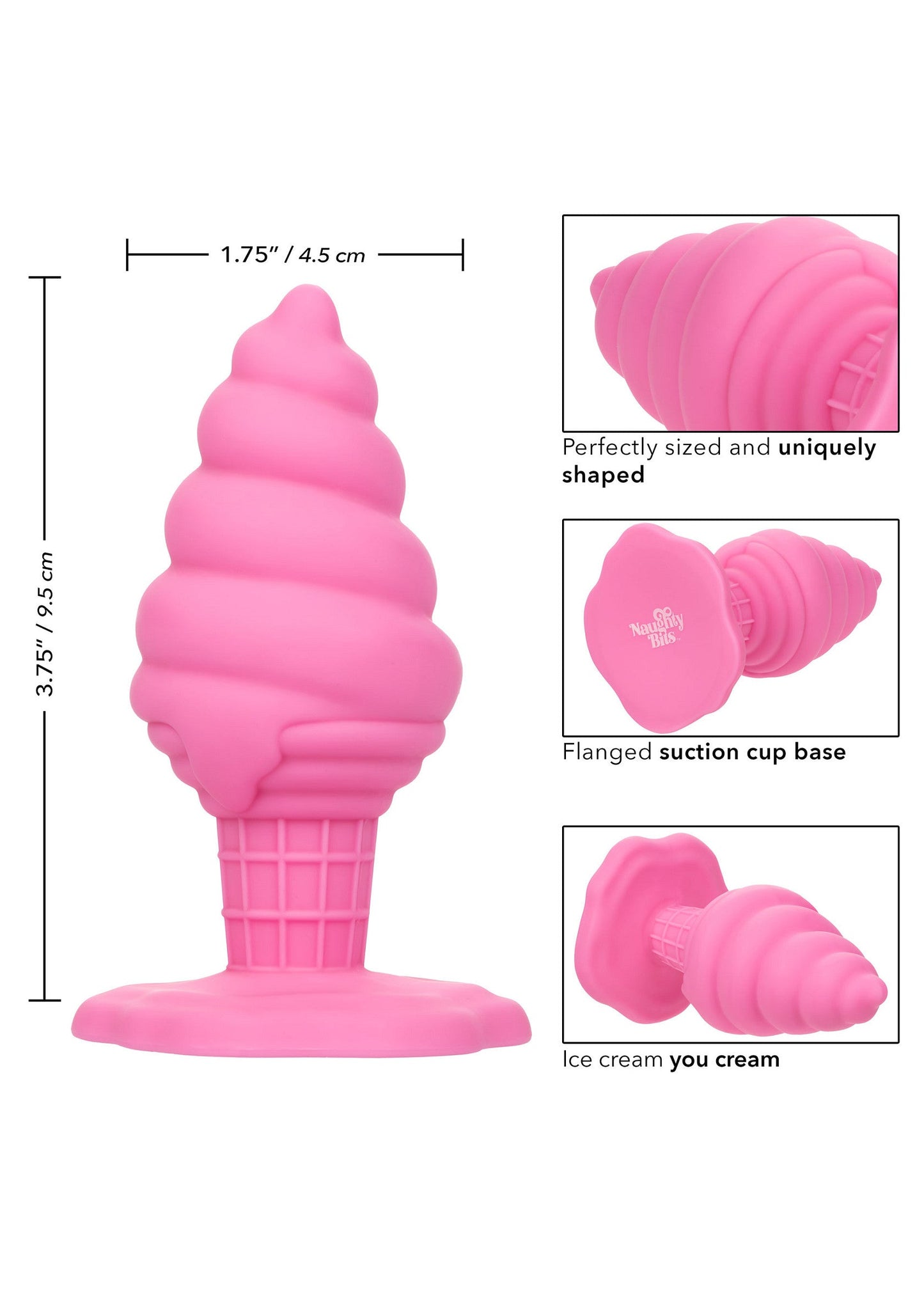 14732 calexotics naughty bits yum bum ice cone butt plug