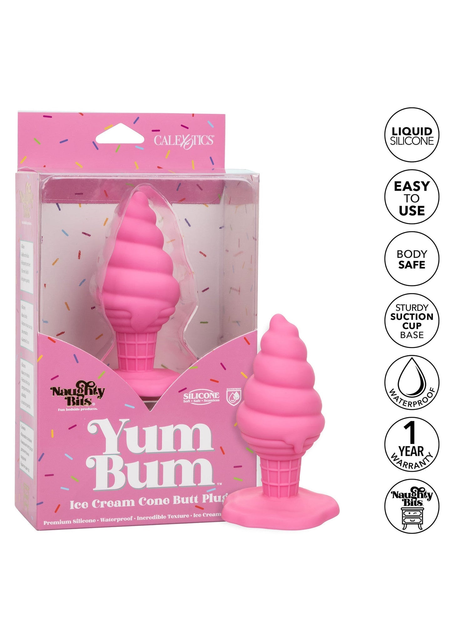 14732 calexotics naughty bits yum bum ice cone butt plug