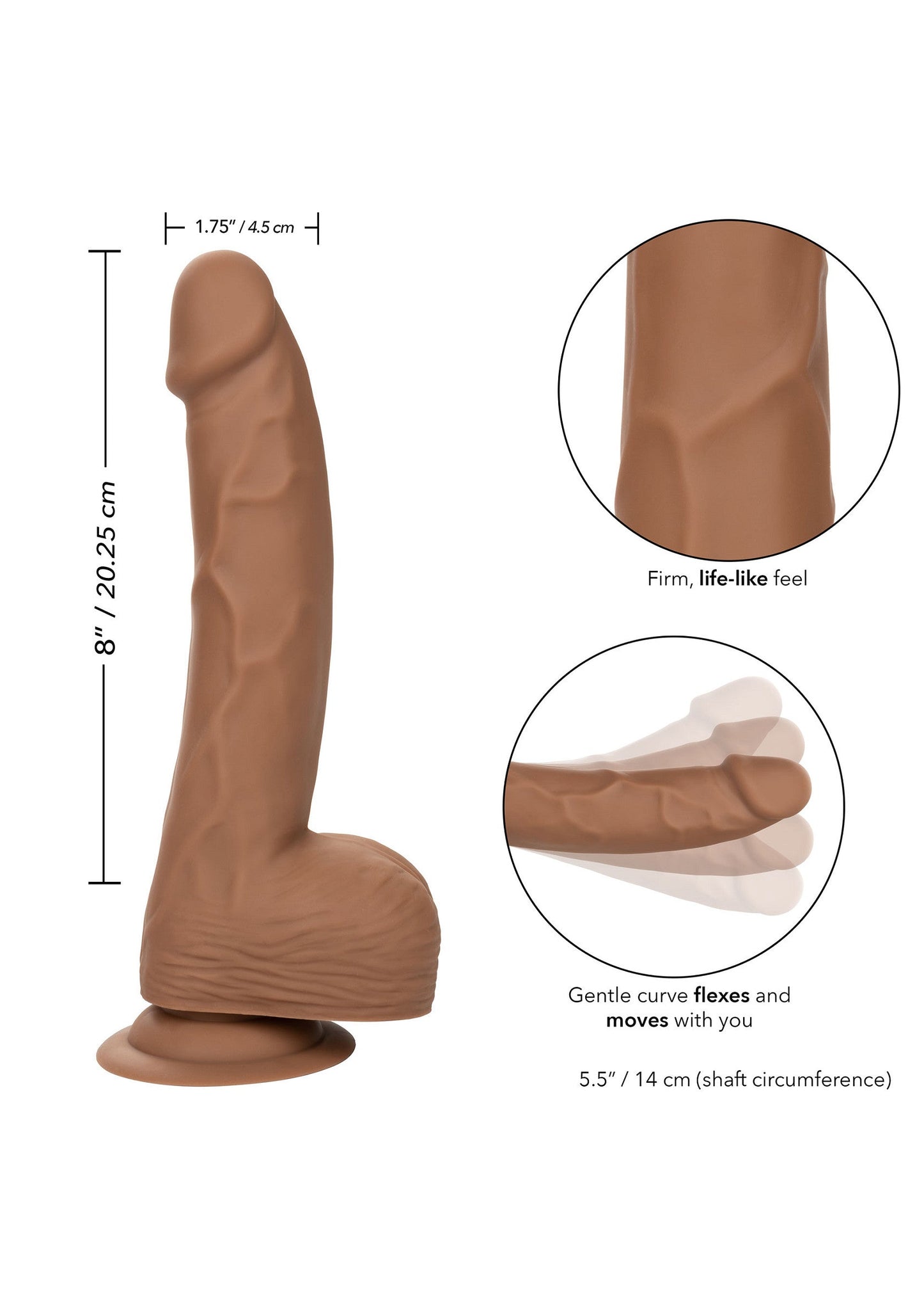 14745 calexotics stud silicone studs 8 inch