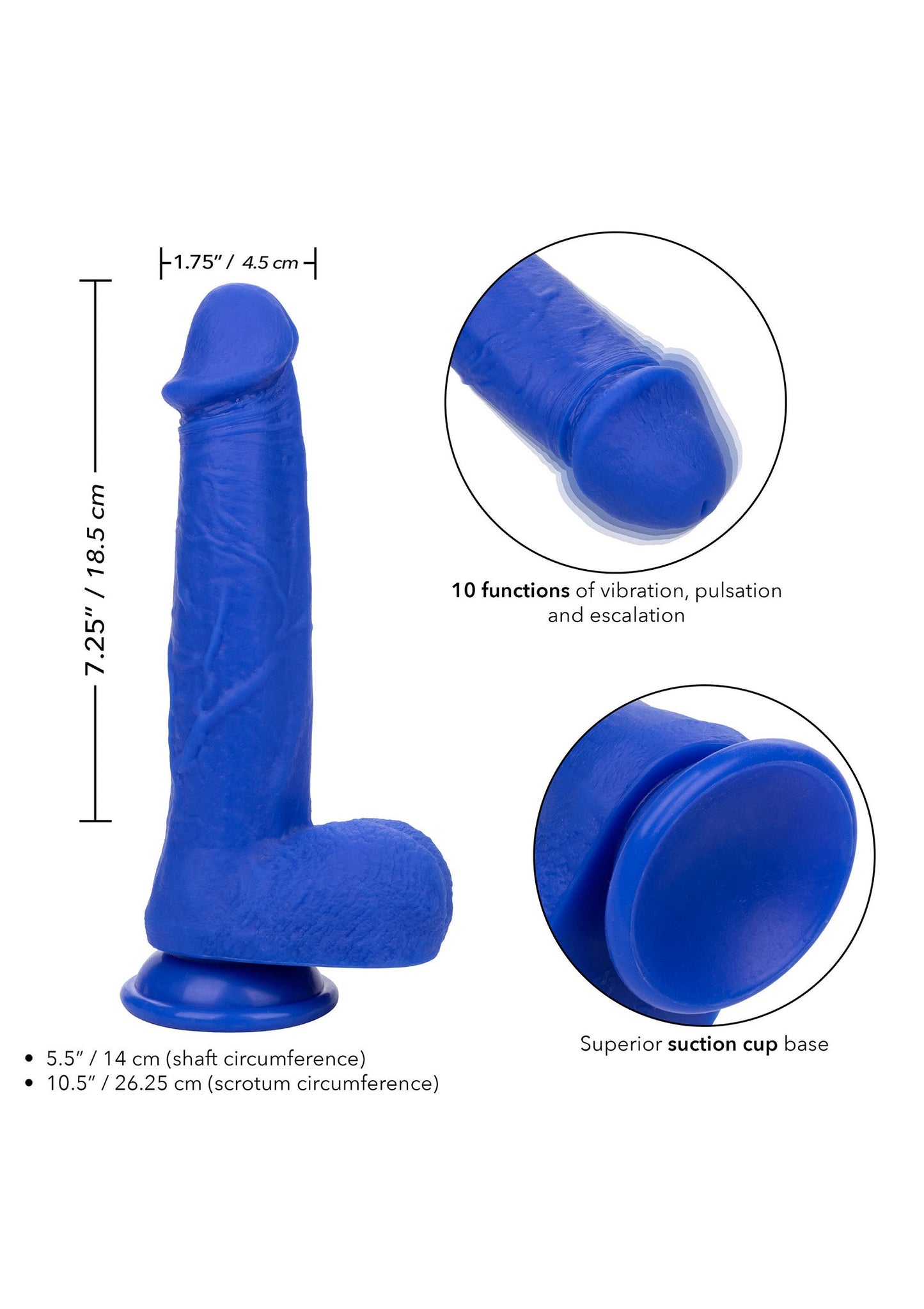 14813 calexotics admiral admiral 8 vibrating captain