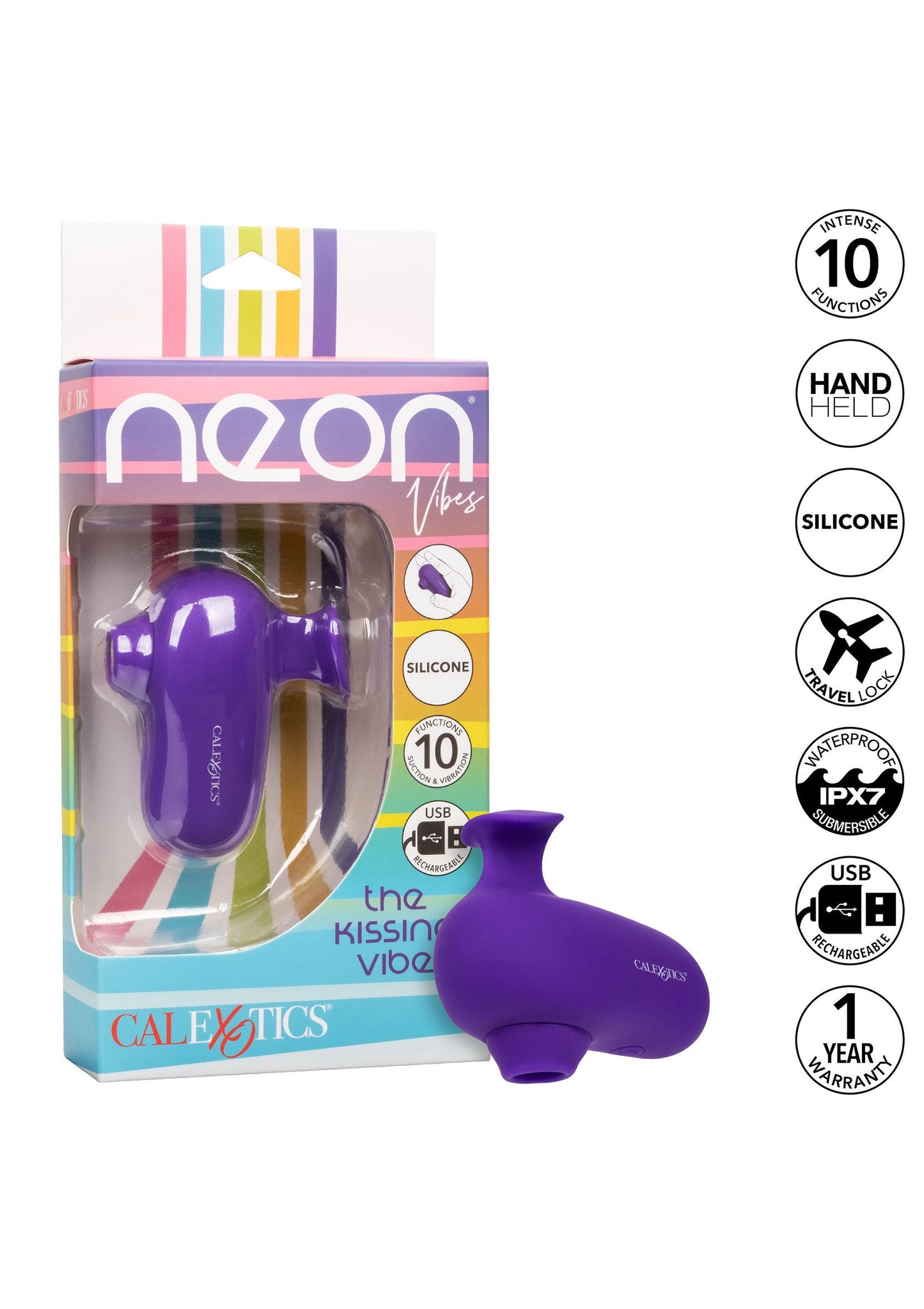14935 calexotics neon vibes the kissing vibrator