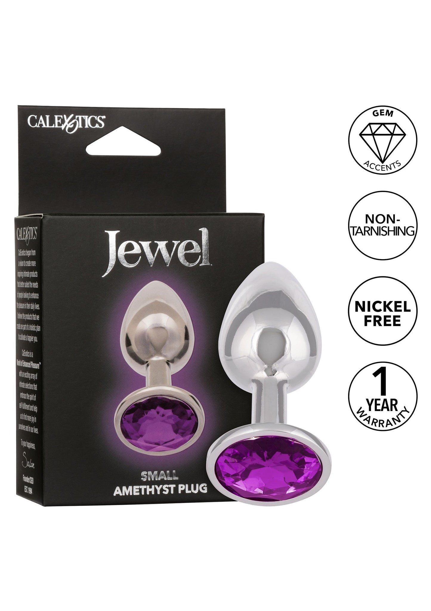 16512 calexotics jewel jewel small amethyst plug