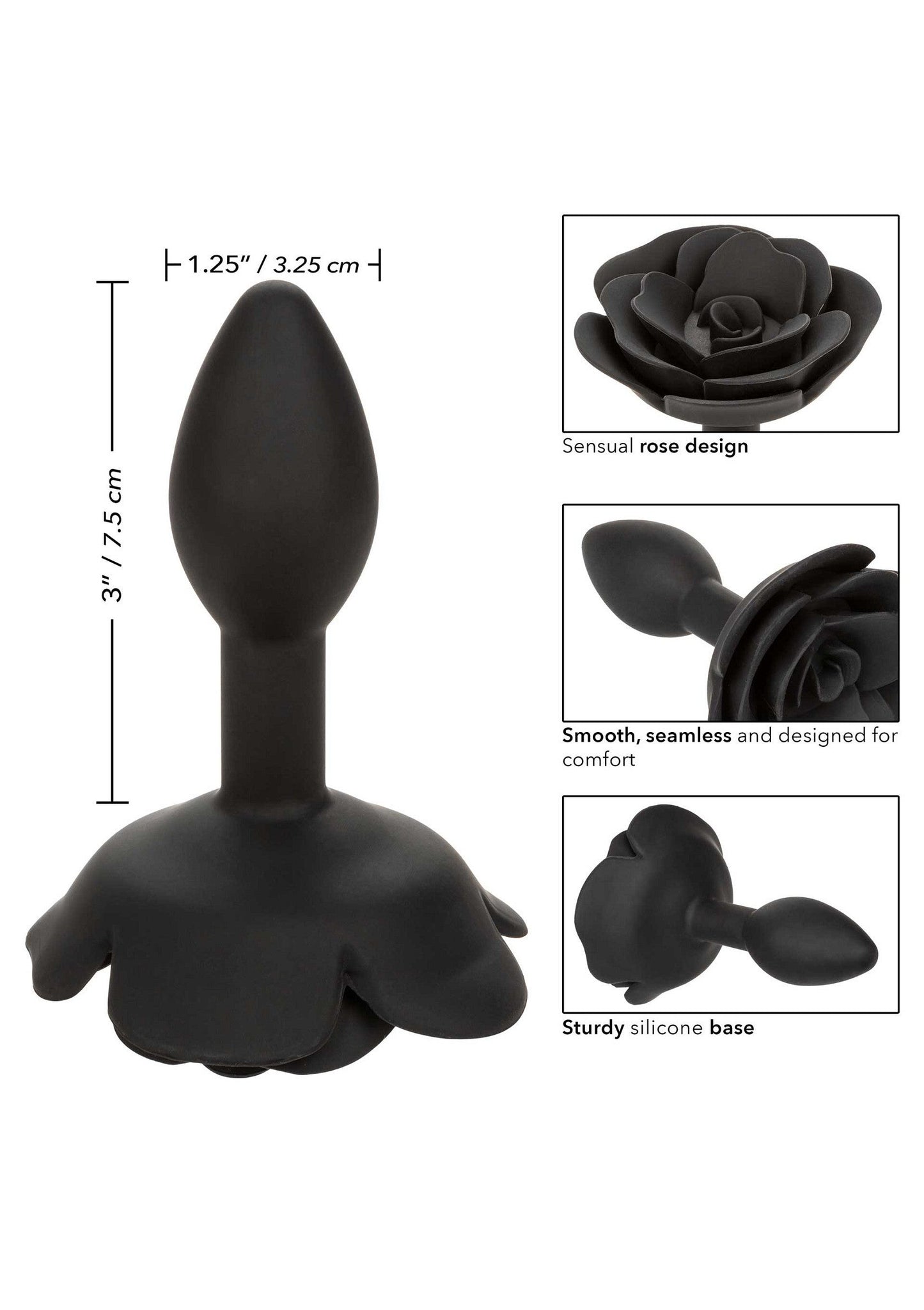 16535 calexotics forbidden rose anal plug small