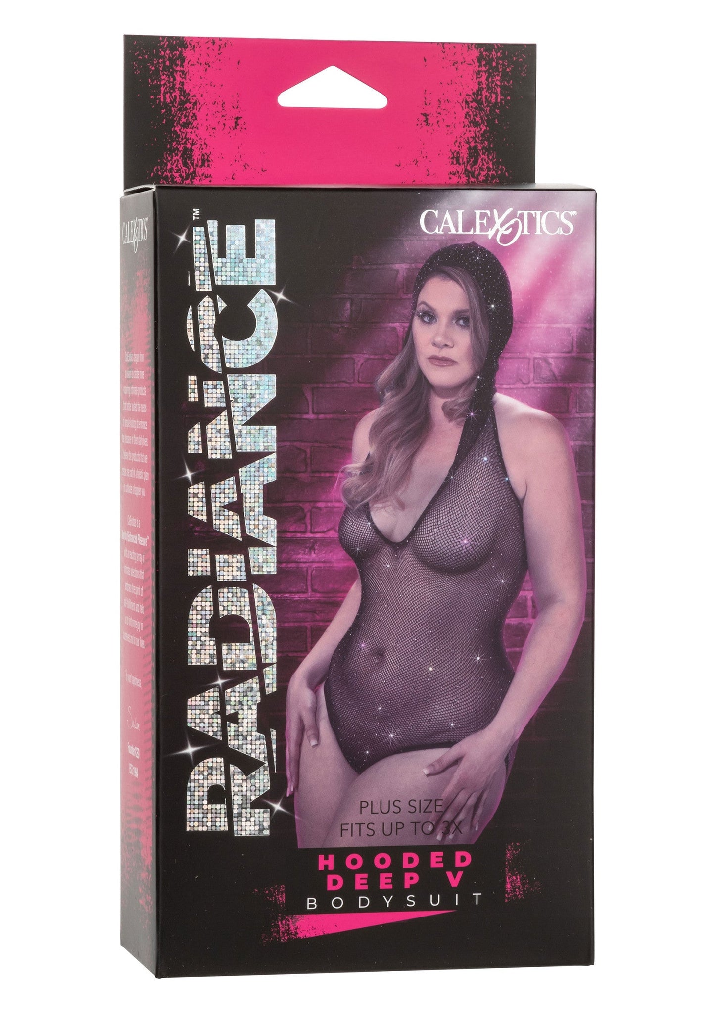 16626 calexotics radiance hooded deep v bodysuit plus