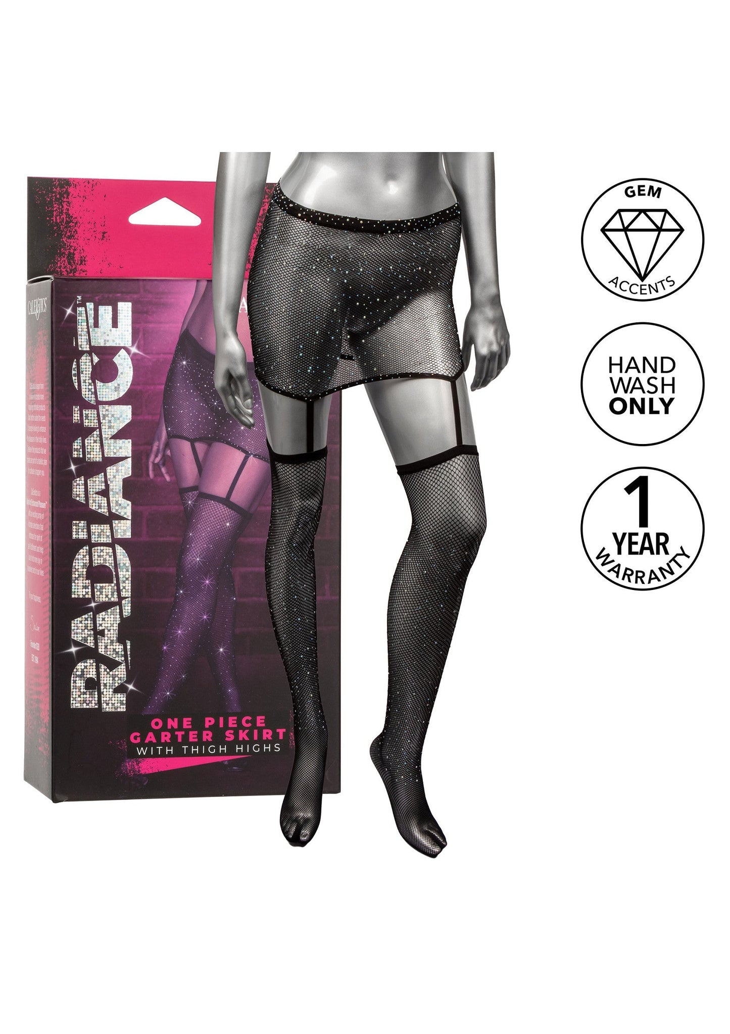 16633 calexotics radiance garter skirt thigh highs