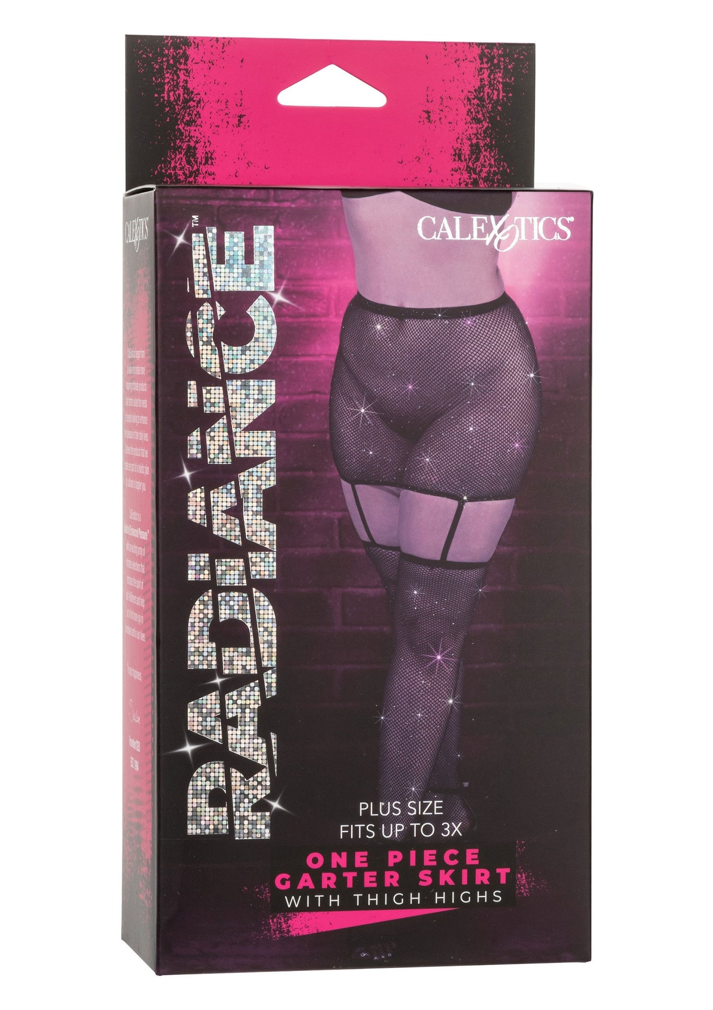 16634 calexotics radiance garter skirt thigh highs plus