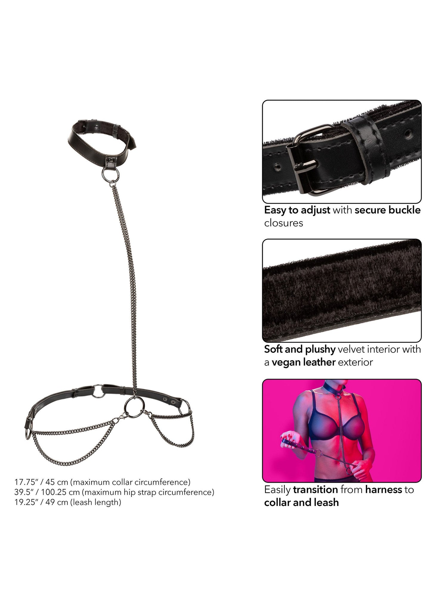 16771 calexotics euphoria chain halter collar