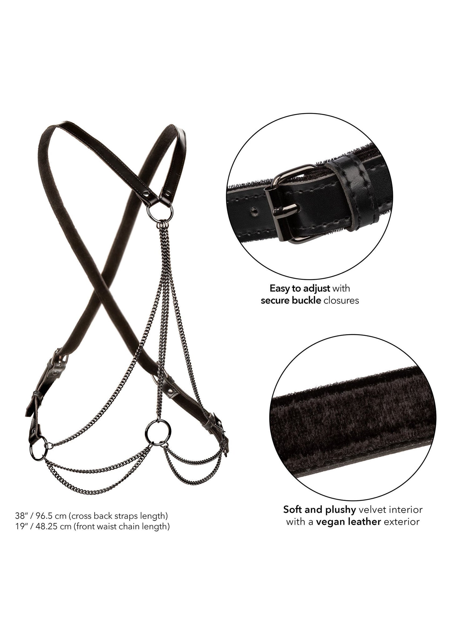 16774 calexotics euphoria multi chain harness plus