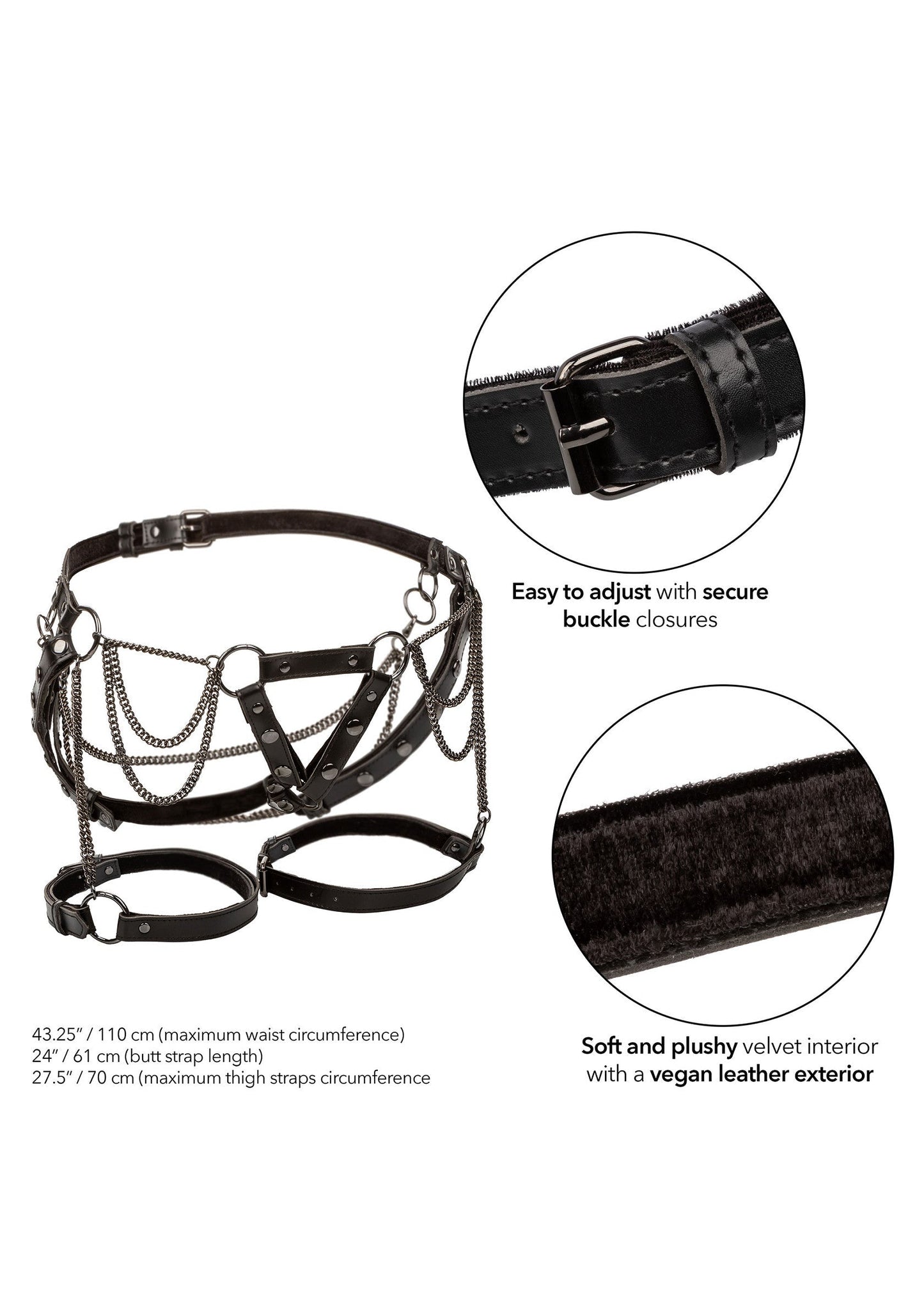 16777 calexotics euphoria harness with chains