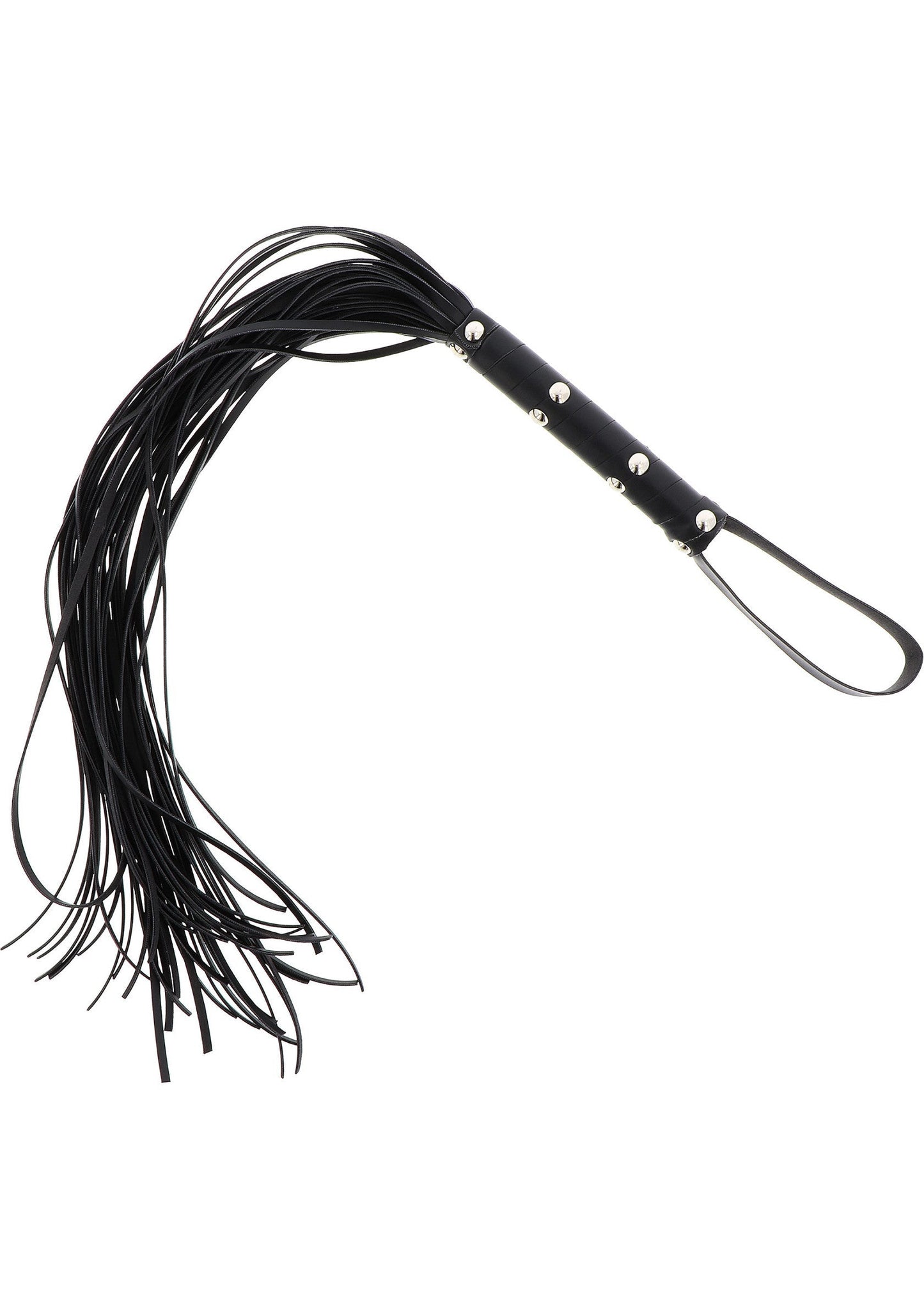 16897 hidden desire extreme long studded flogger whip