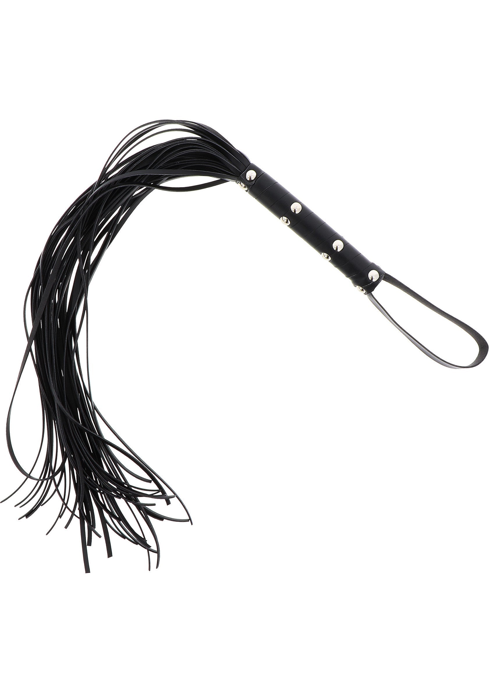 16897 hidden desire extreme long studded flogger whip