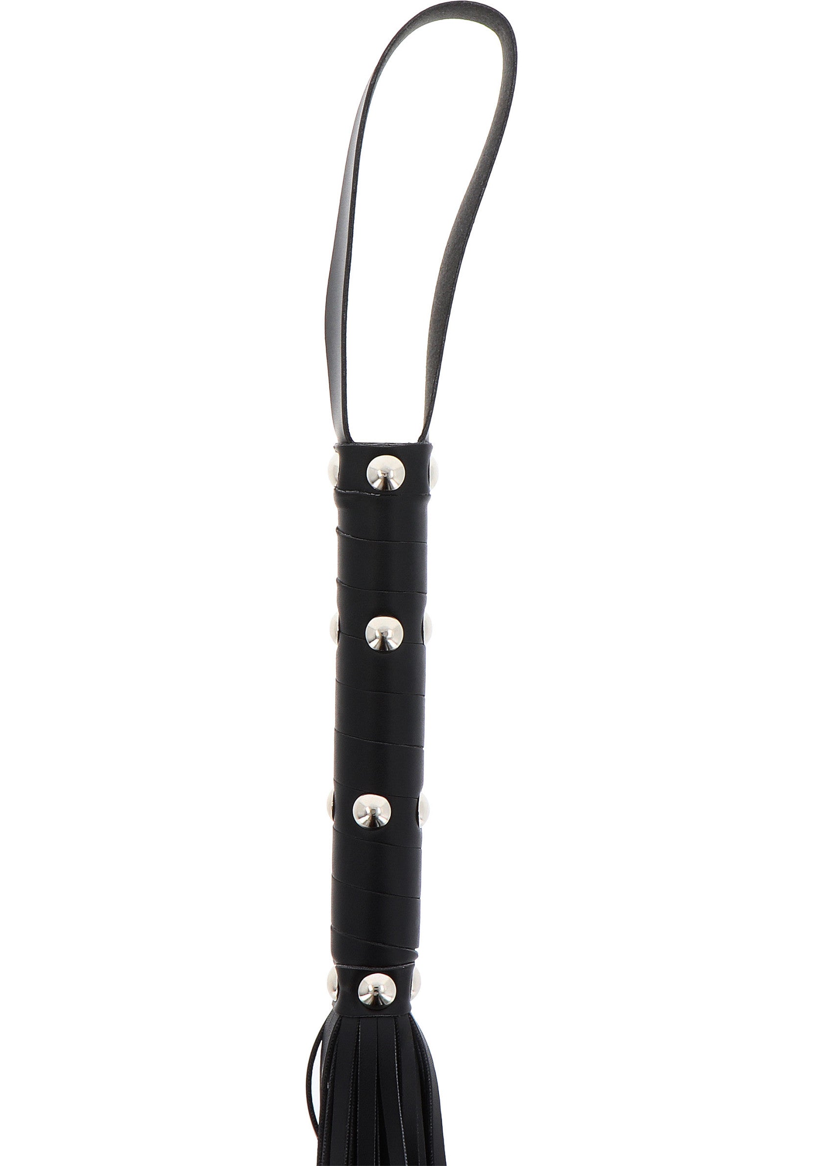 16897 hidden desire extreme long studded flogger whip