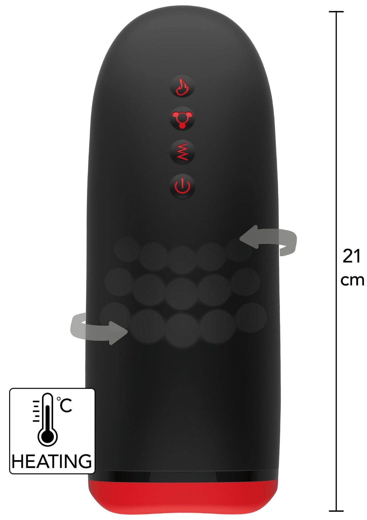 16966 hidden desire fusion beaded tongue masturbator