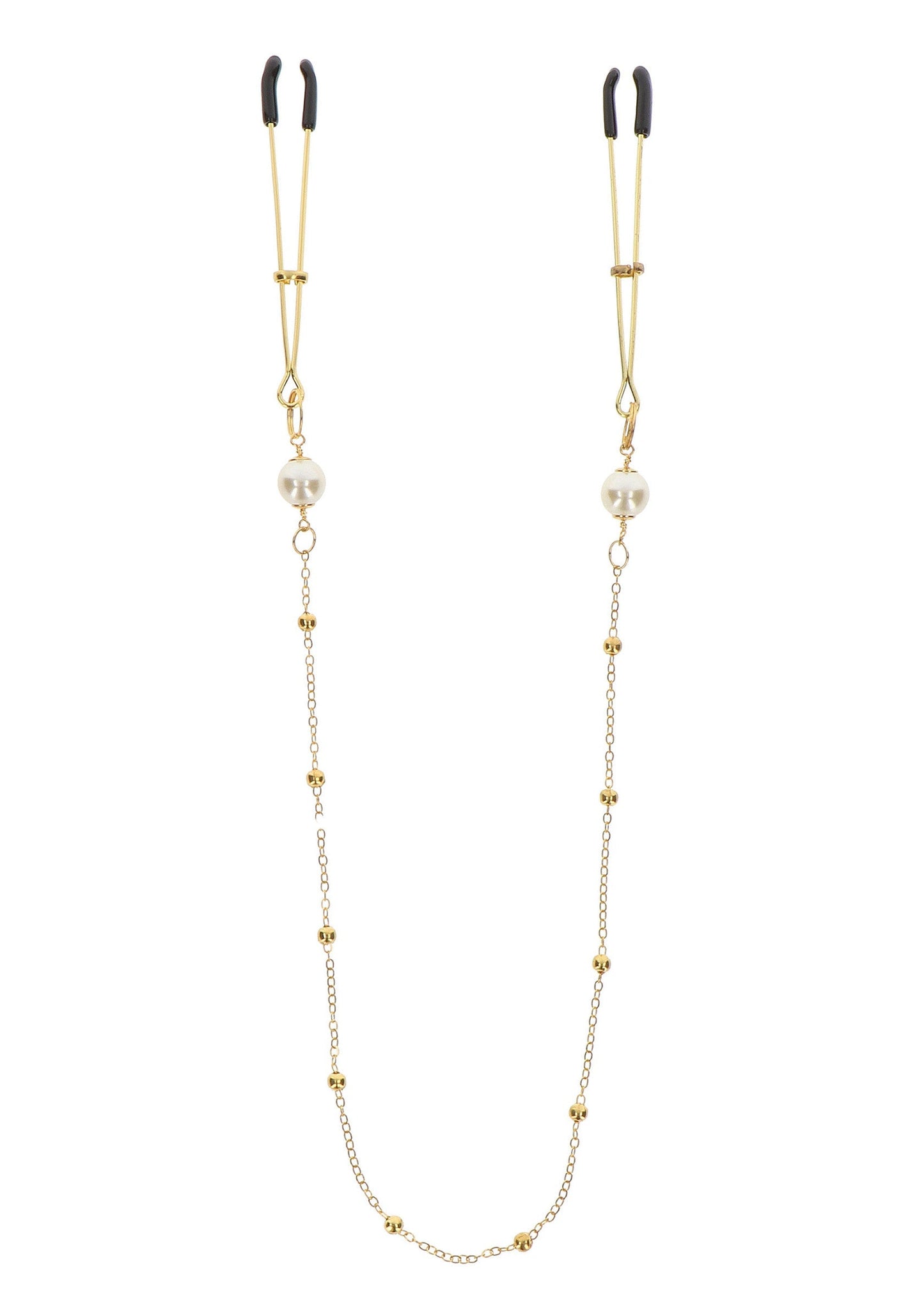 17280 taboom nipple play tweezers pearl deluxe chain