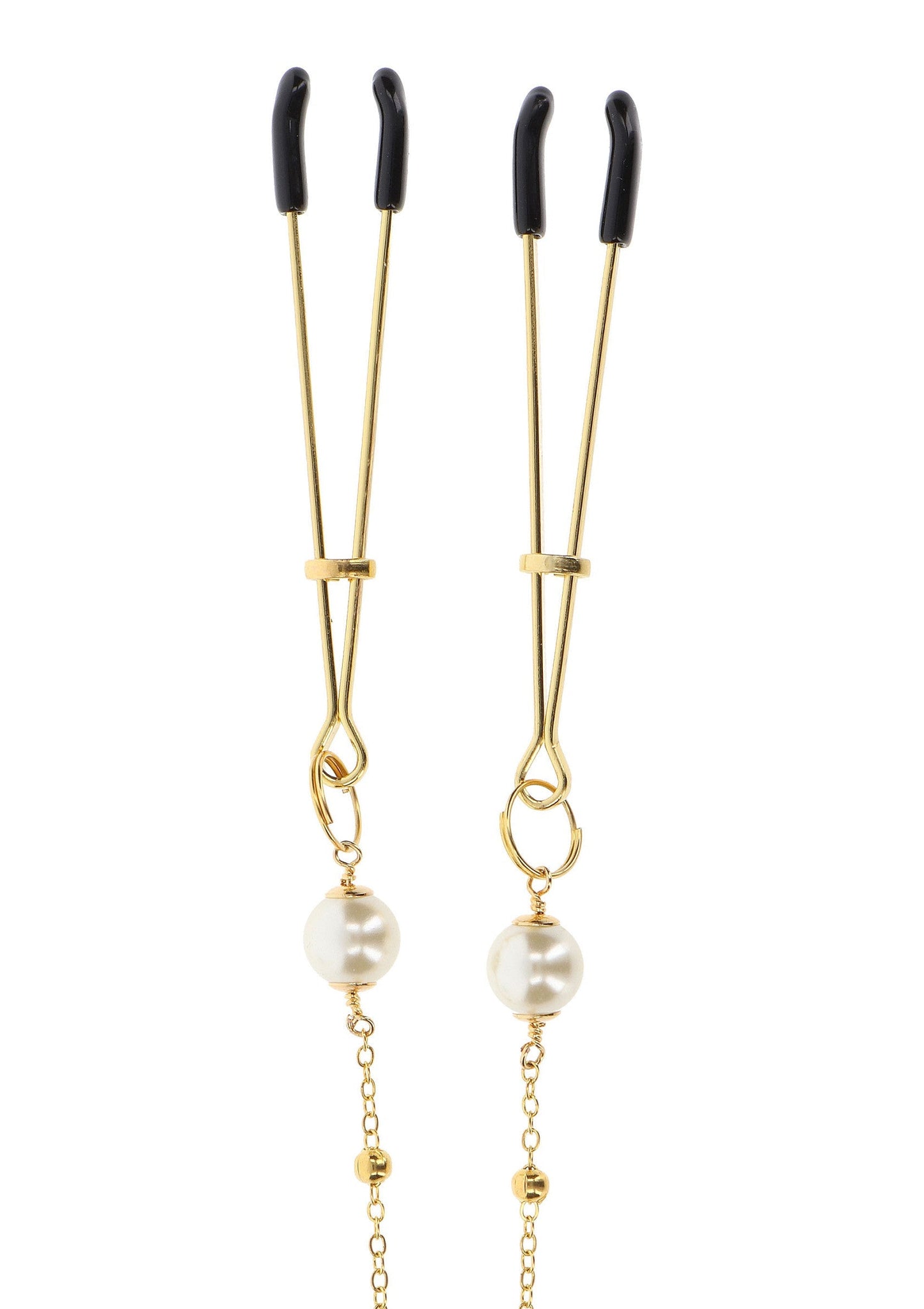 17280 taboom nipple play tweezers pearl deluxe chain