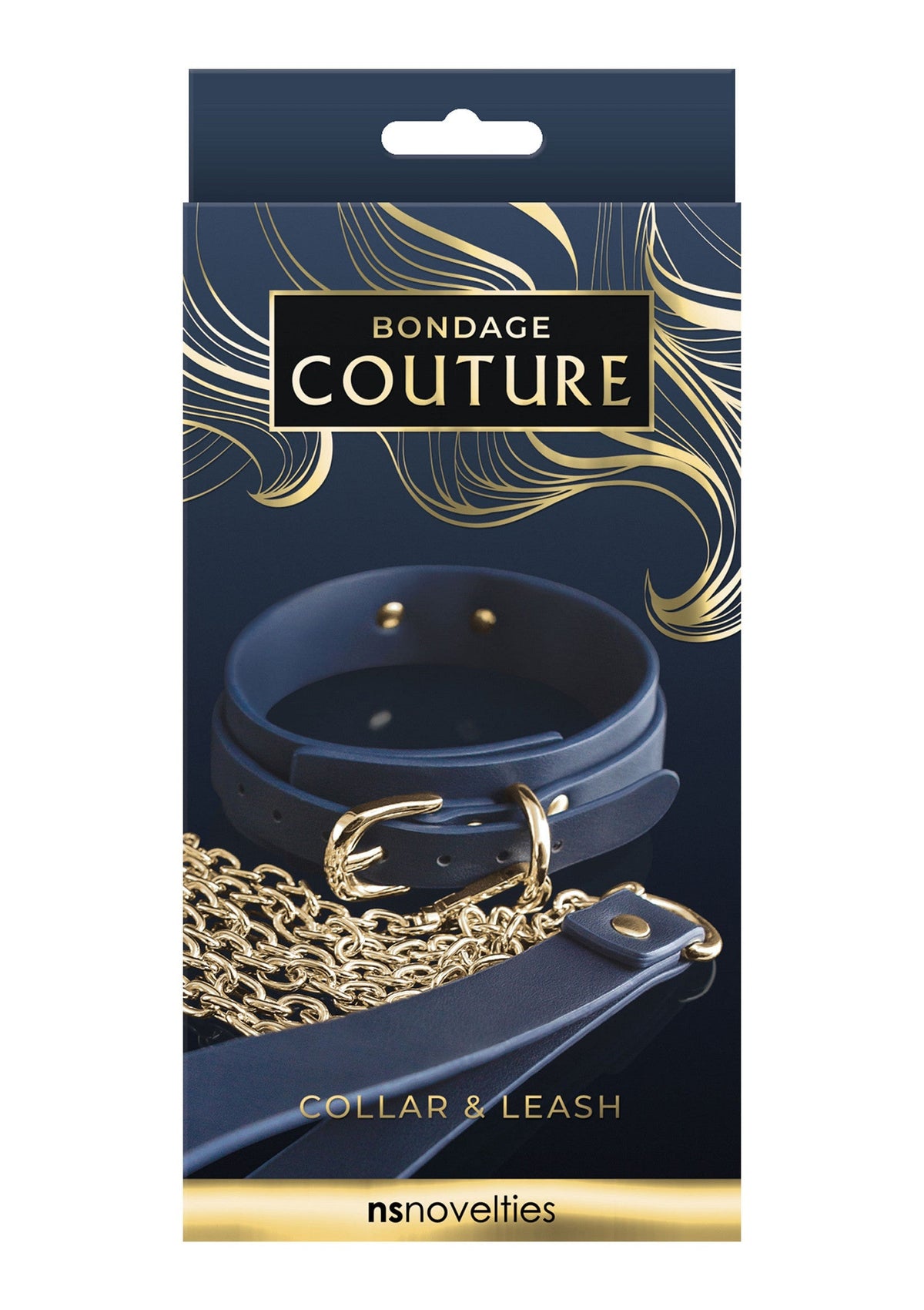 18841 ns novelties bondage couture bondage couture collar leash