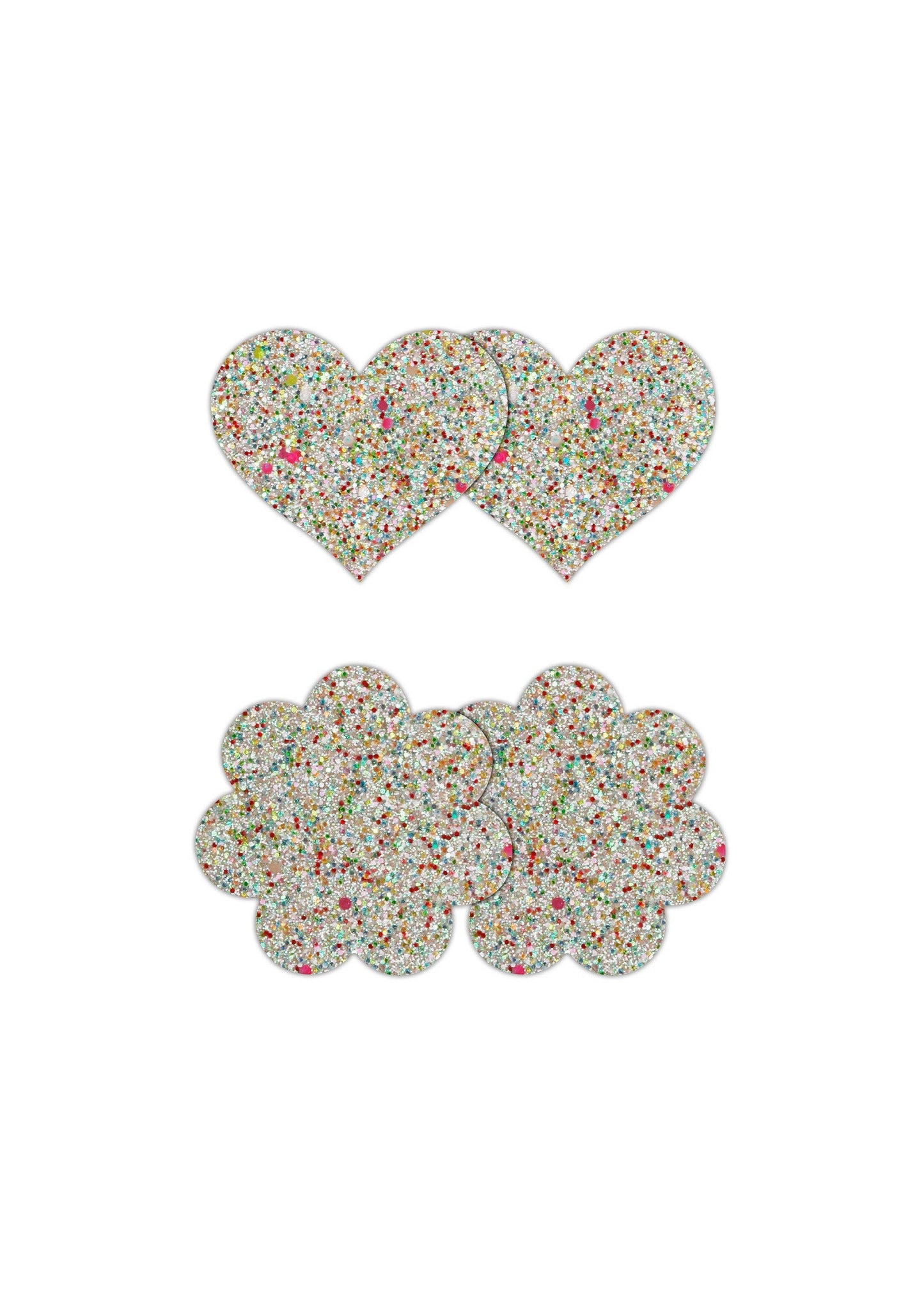 19163 ns novelties pretty pasties pasties heart flower 2 pair