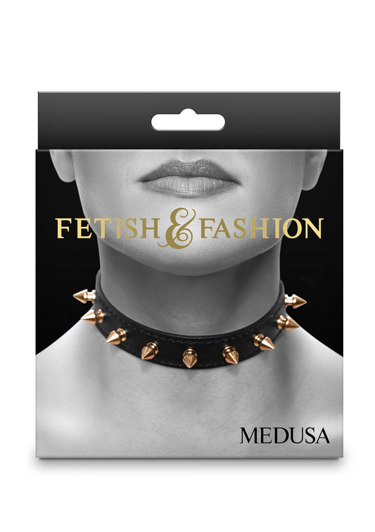 19236 ns novelties fetish fashion medusa collar