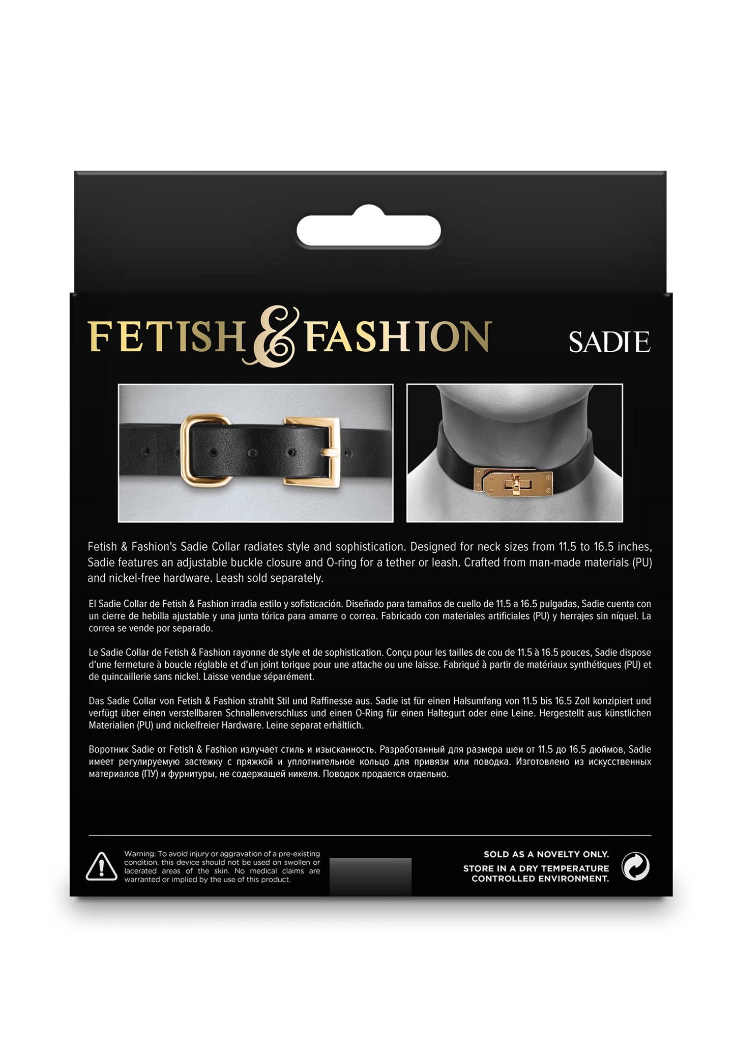 19238 ns novelties fetish fashion sadie collar