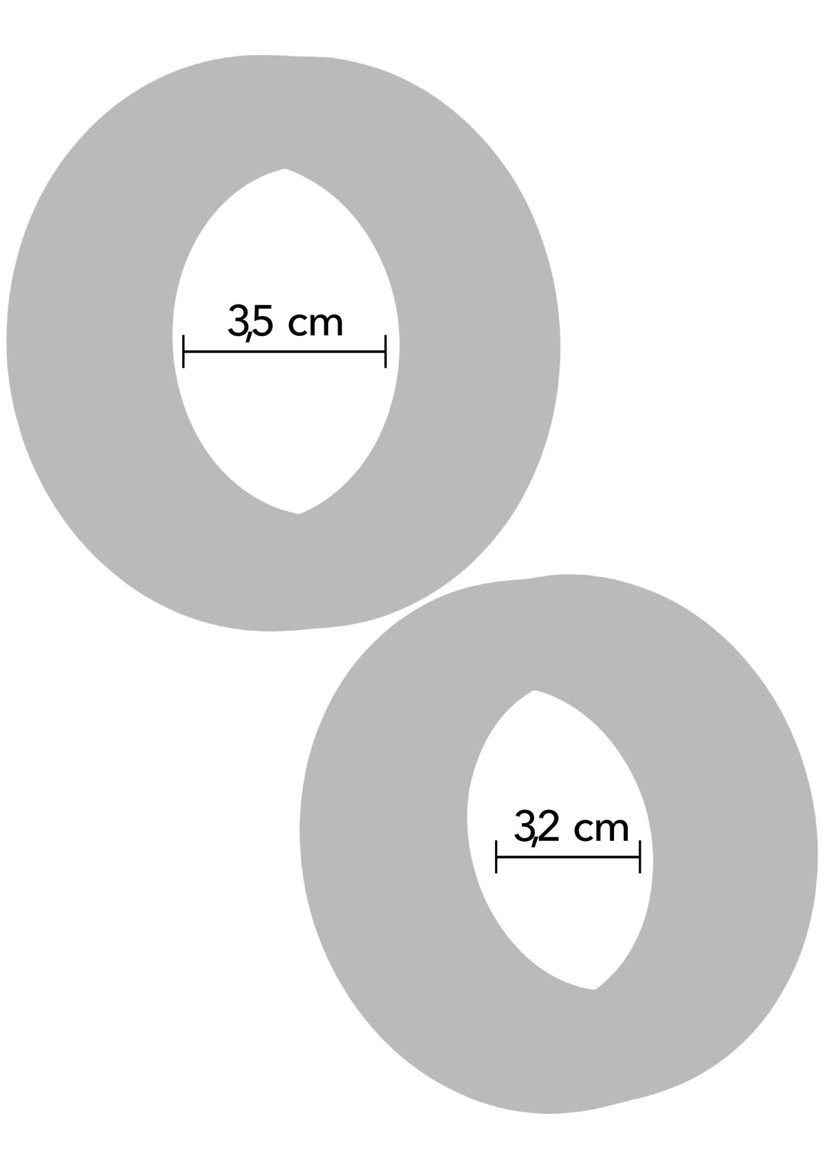 Double Stackers C-Rings 2 Pcs Set L