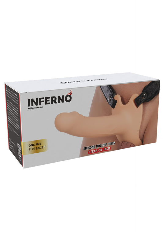 Hollow Penis Strapon Silicone 16 cm