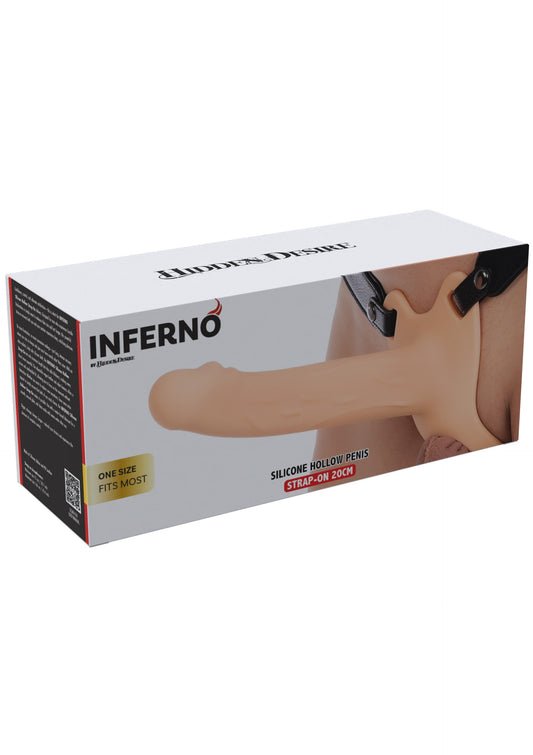 Hollow Penis Strapon Silicone 20 cm
