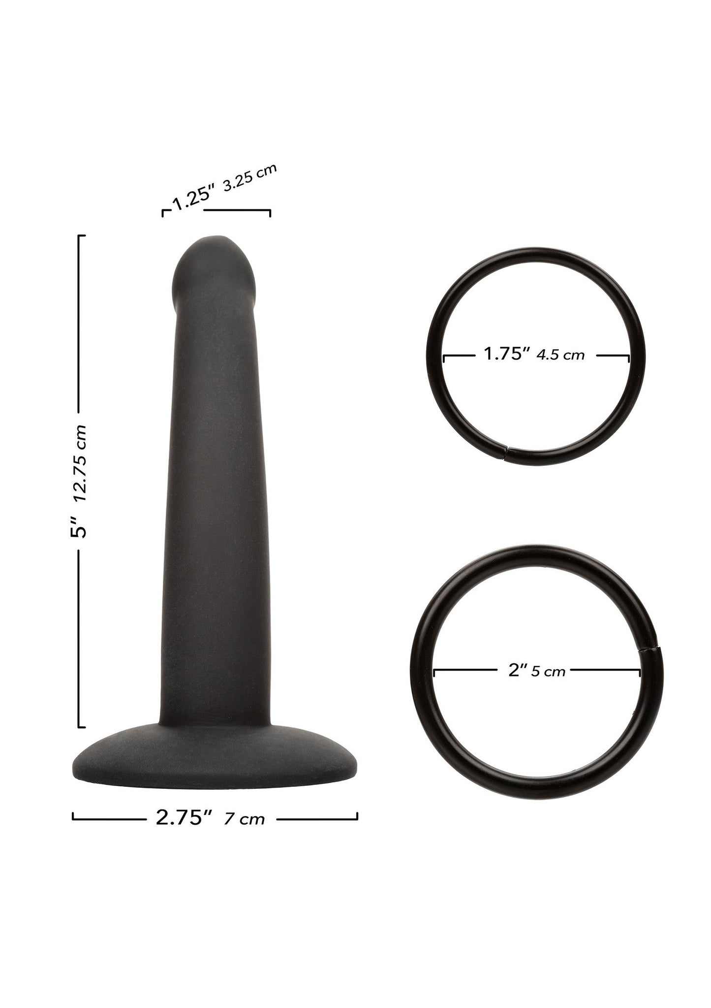 27616 calexotics onyxxx thigh strap silicone probe