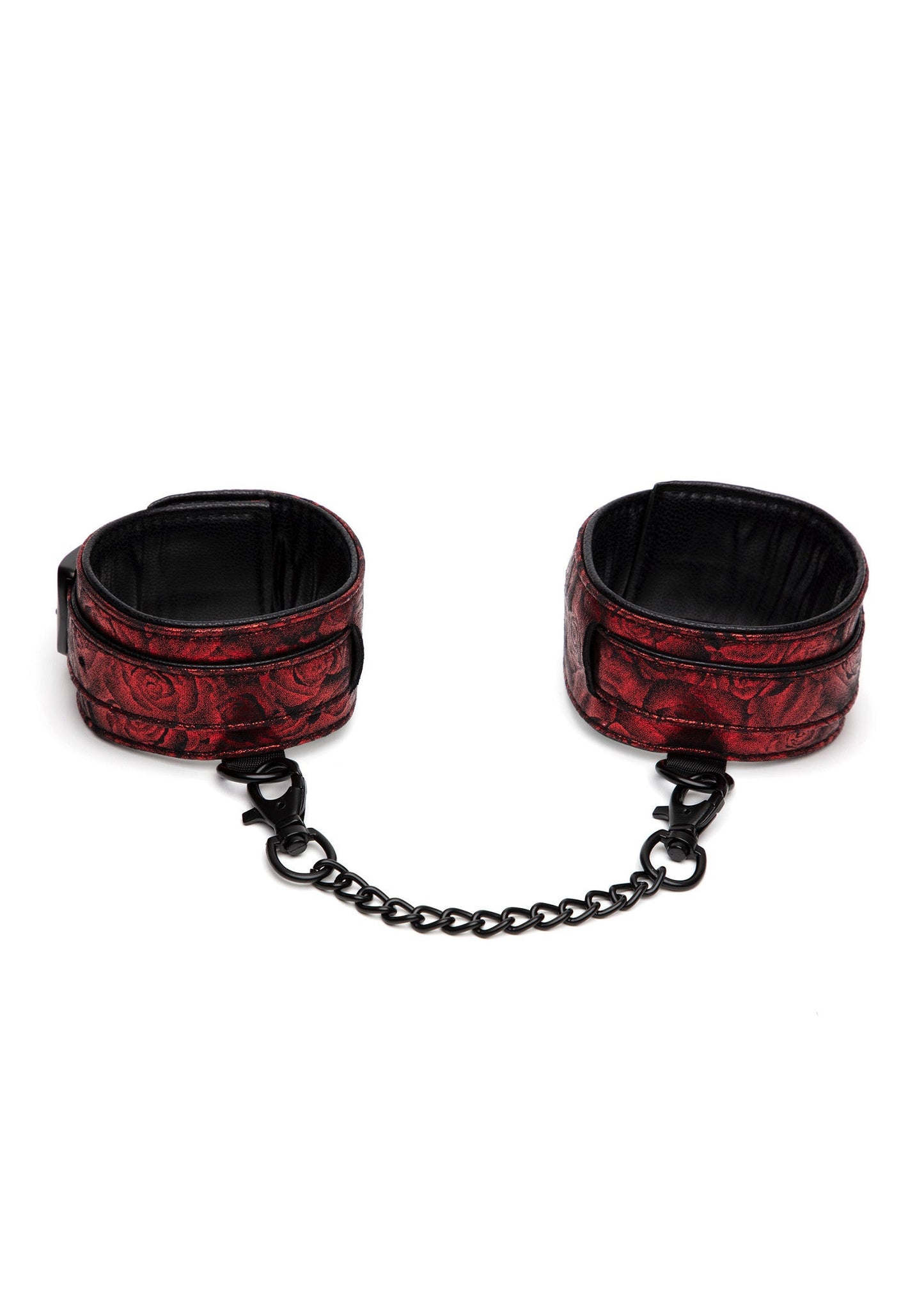 29053 fifty shades of grey reverse pu leather ankle cuffs