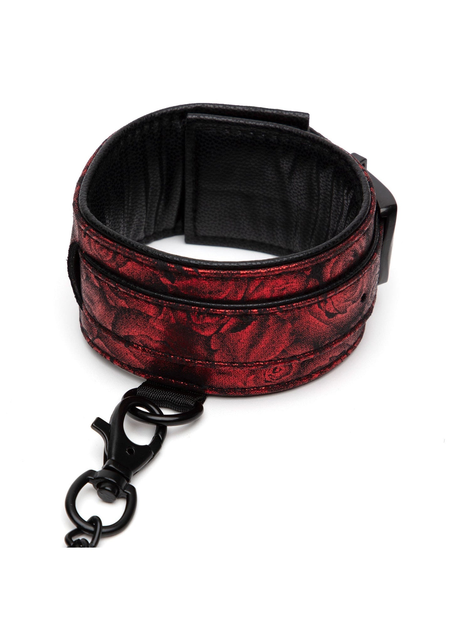 29053 fifty shades of grey reverse pu leather ankle cuffs