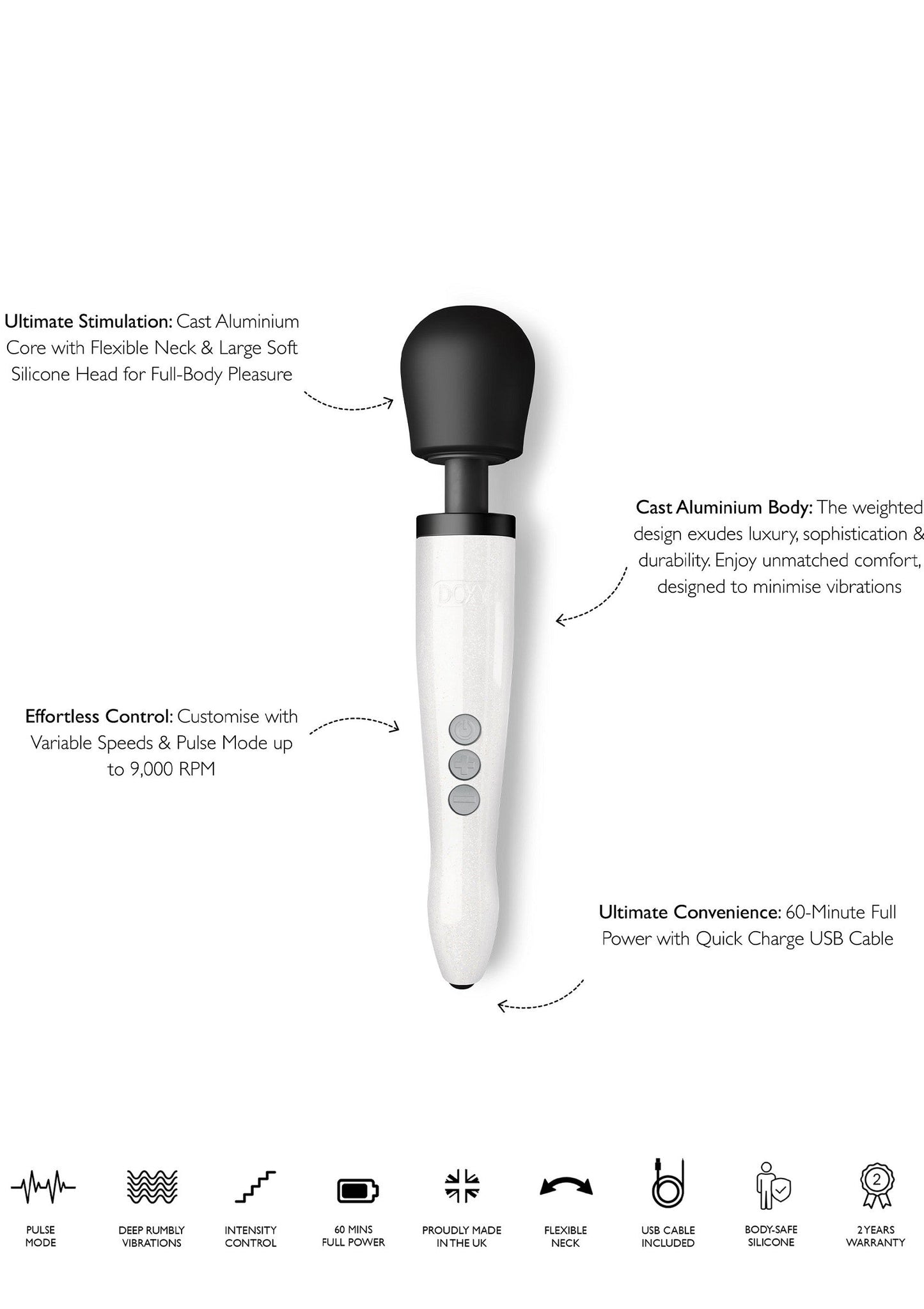 29506 doxy massager doxy die cast rechargeable
