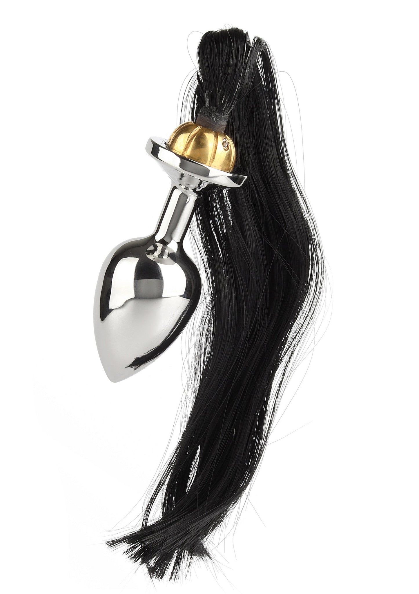 38145 mr steel black hair pony tail rosebud