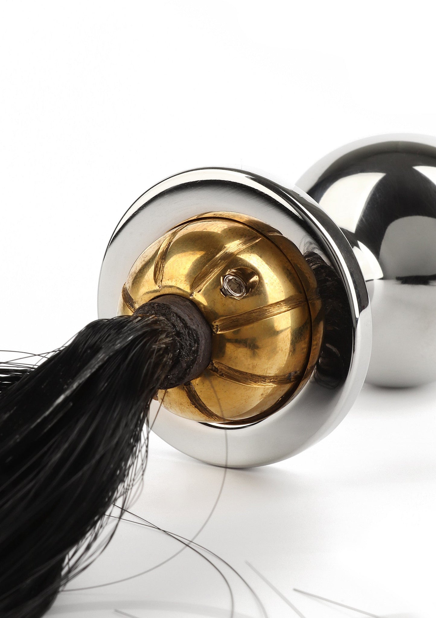 38145 mr steel black hair pony tail rosebud