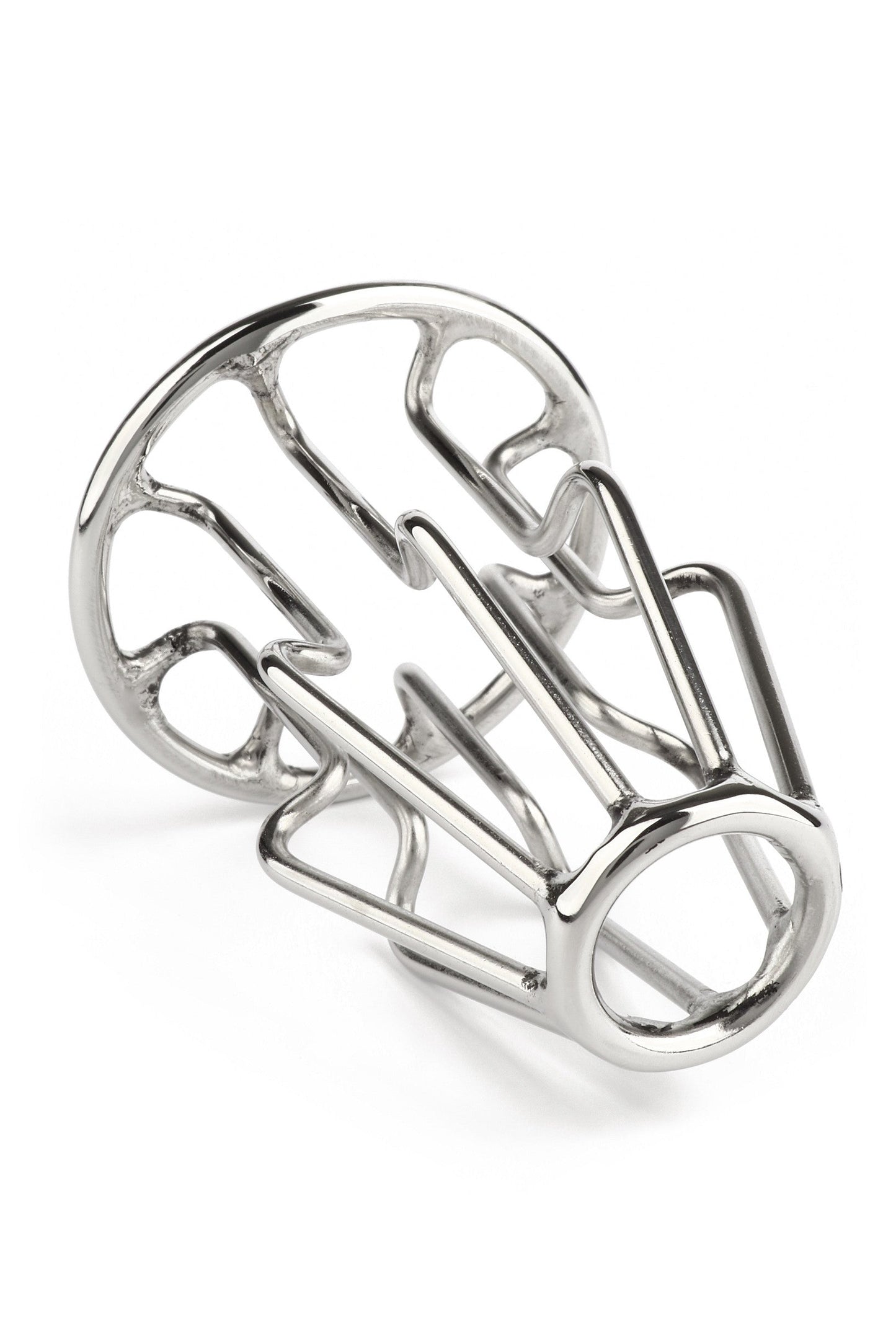 38146 mr steel trapezoid anal plug small