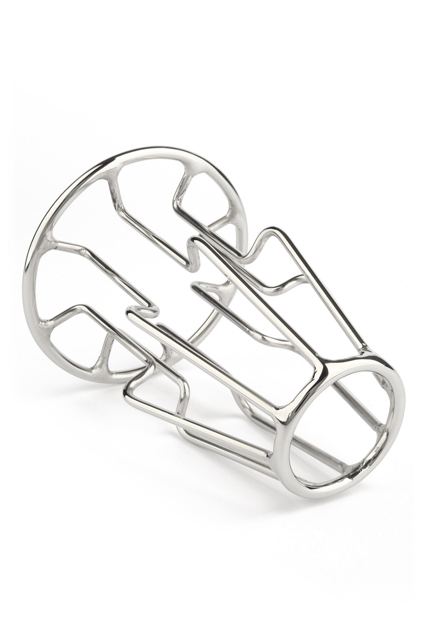 38147 mr steel trapezoid anal plug medium