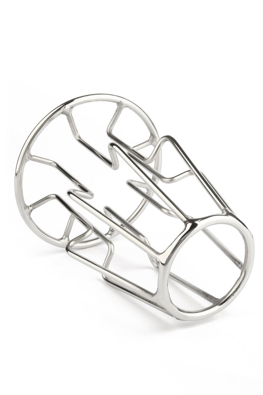 38148 mr steel trapezoid anal plug large
