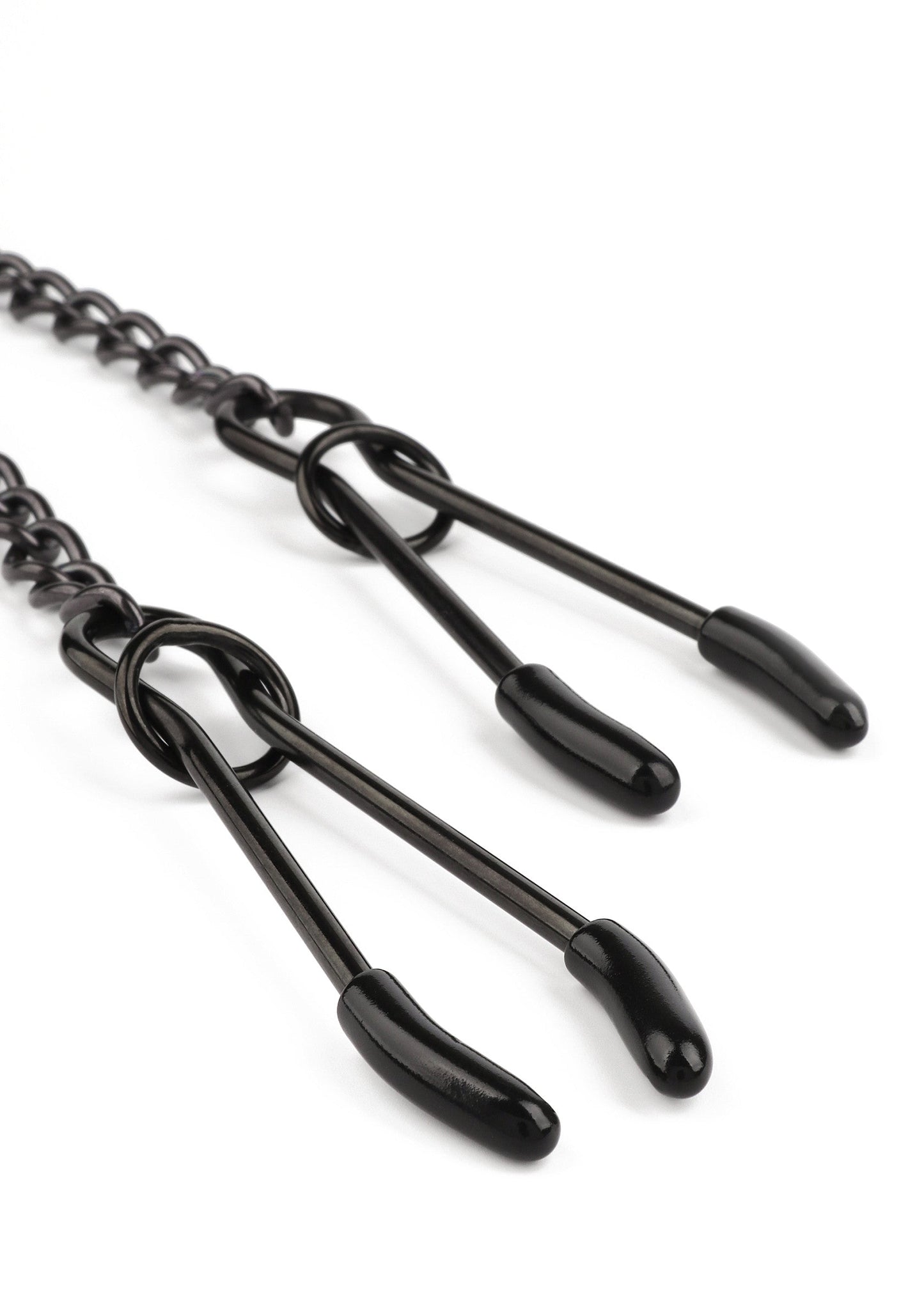38407 mr steel tweezer nipple clamps black