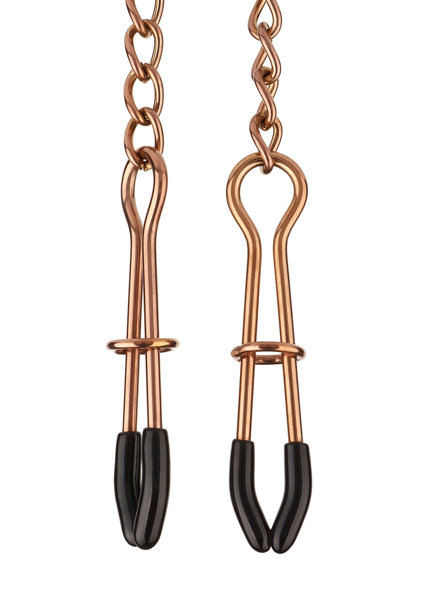 38408 mr steel tweezer nipple clamps gold