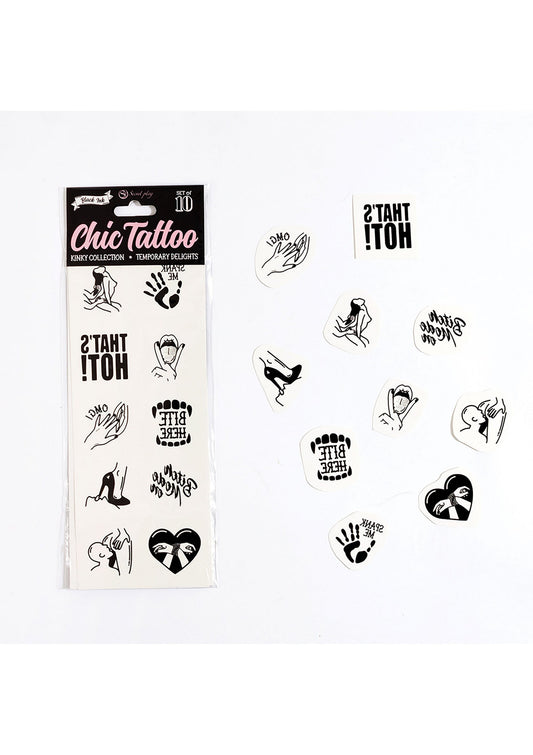 44327 secret play kinky chic temporary tattoo