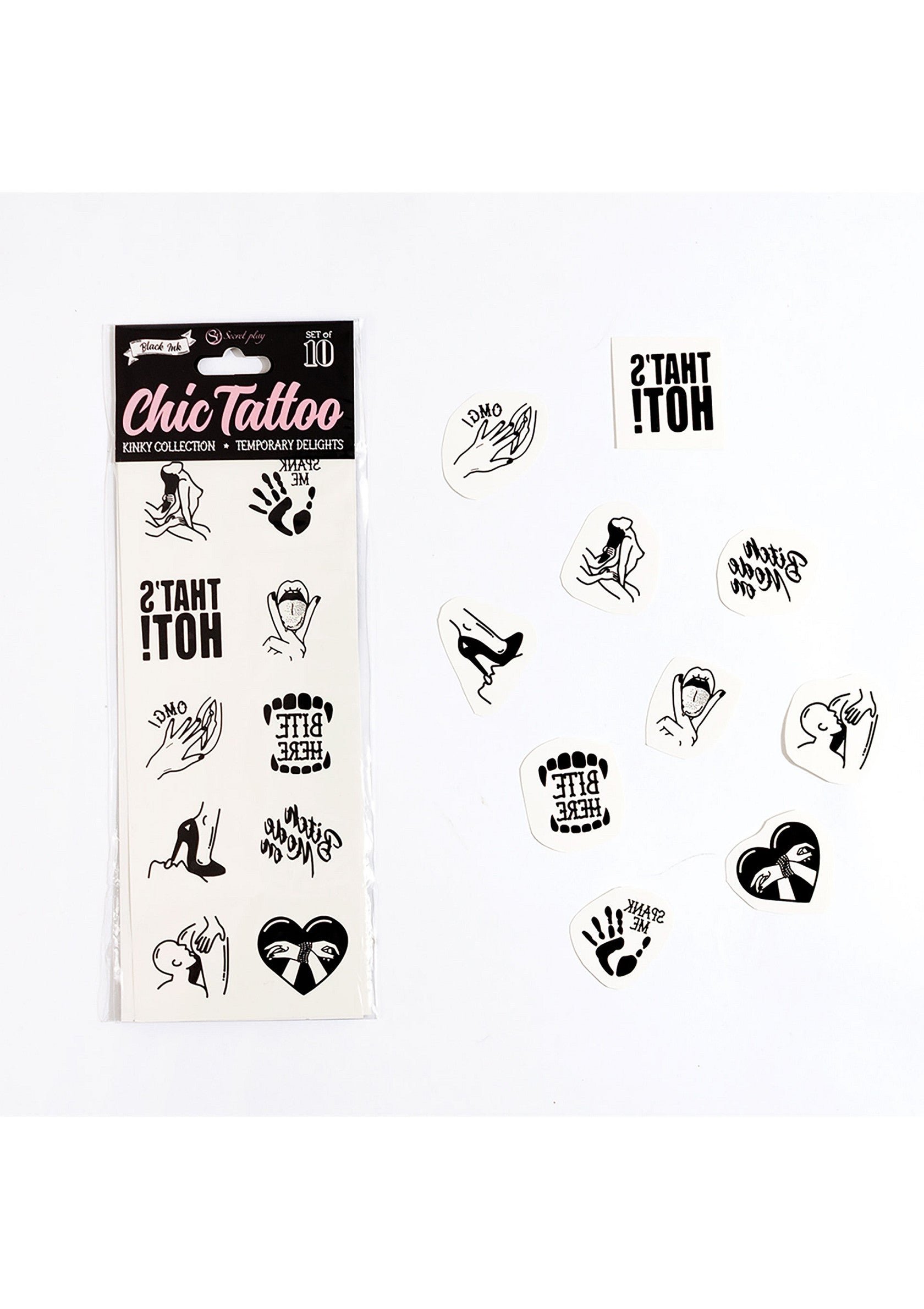 44327 secret play kinky chic temporary tattoo
