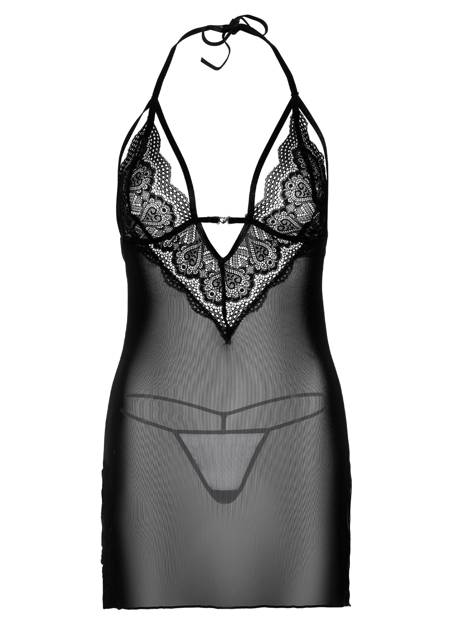 75106 daring intimates strappy lace babydoll string