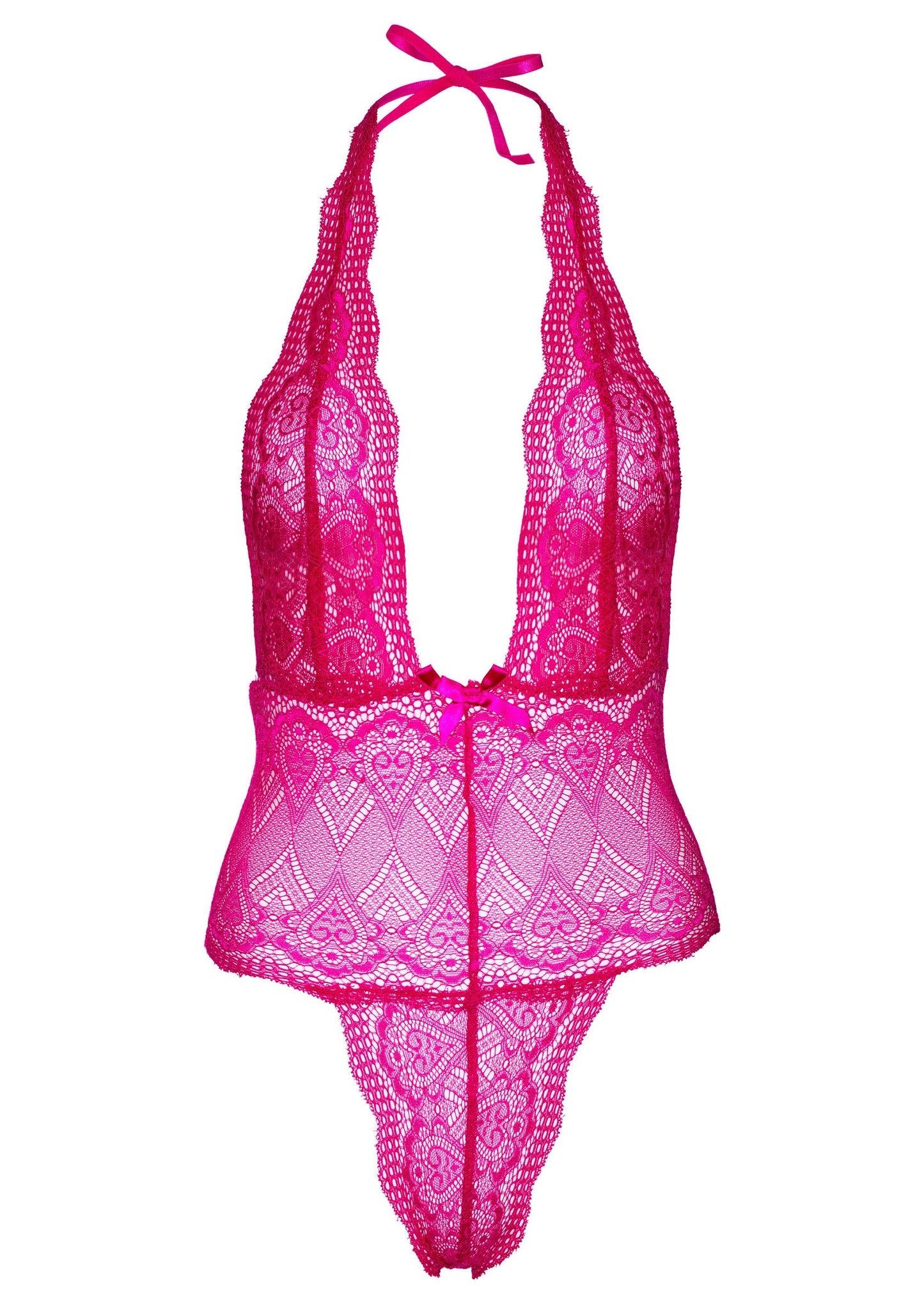 75107 daring intimates heart lace teddy