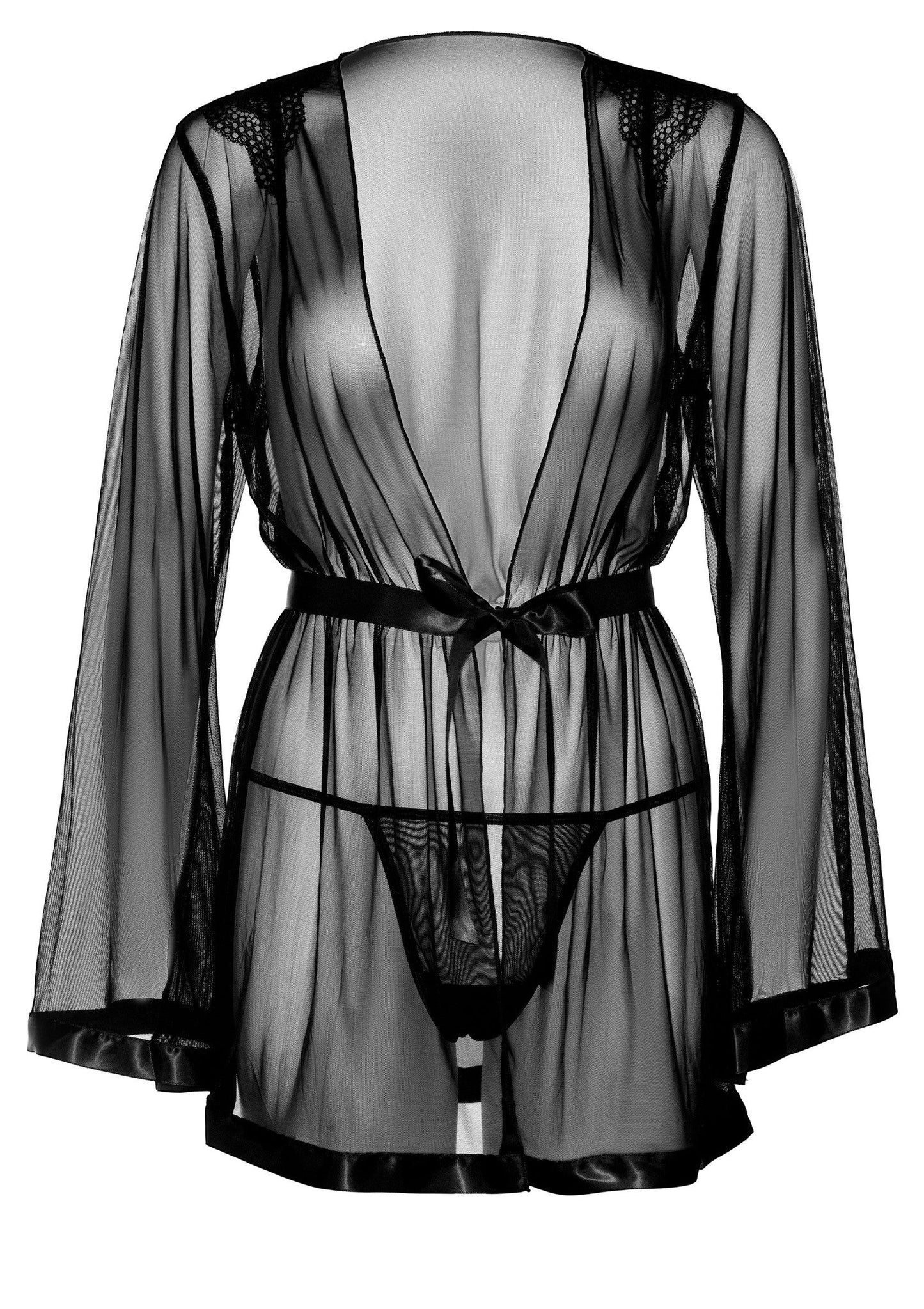 75109 daring intimates sheer kimono and string