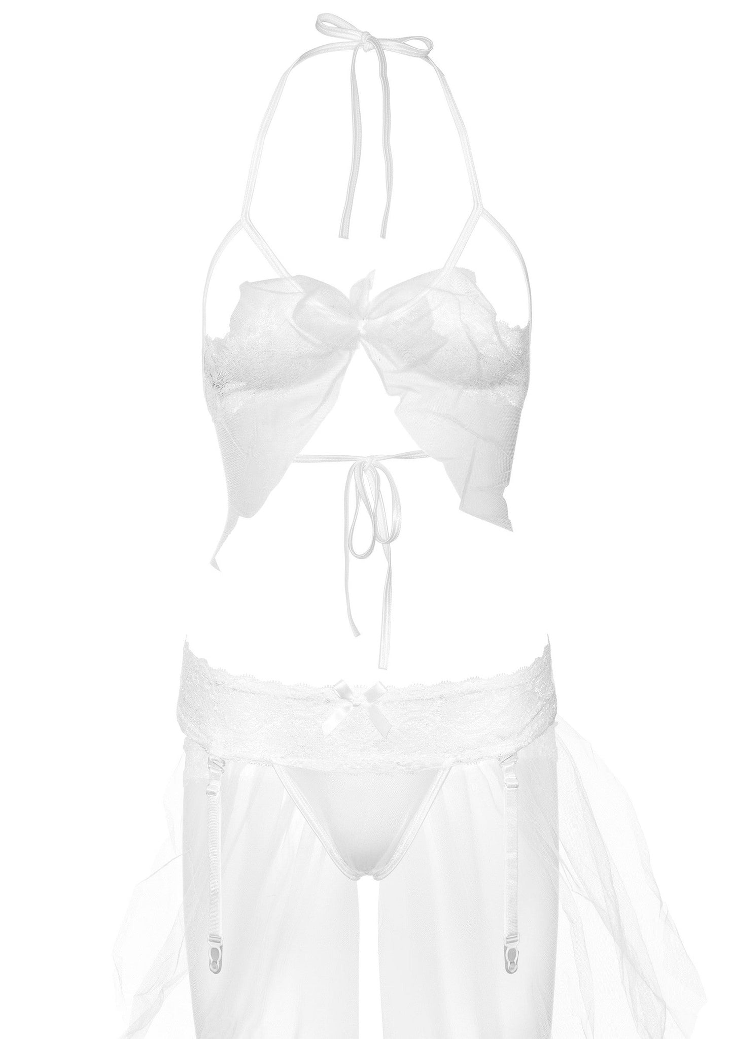 75131 daring intimates bra garter panty set