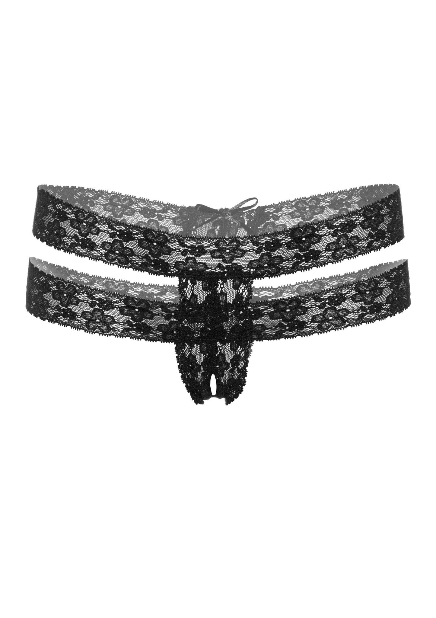 76012 daring intimates lucy crotchless thong panty