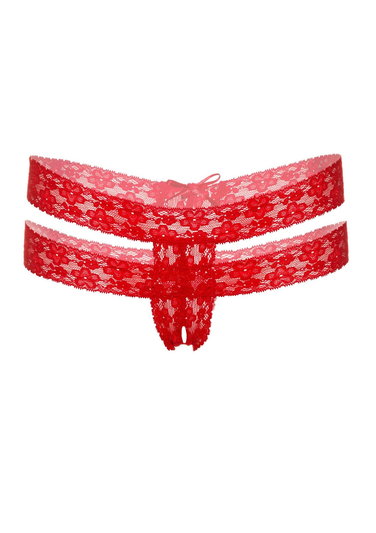 76012 daring intimates lucy crotchless thong panty