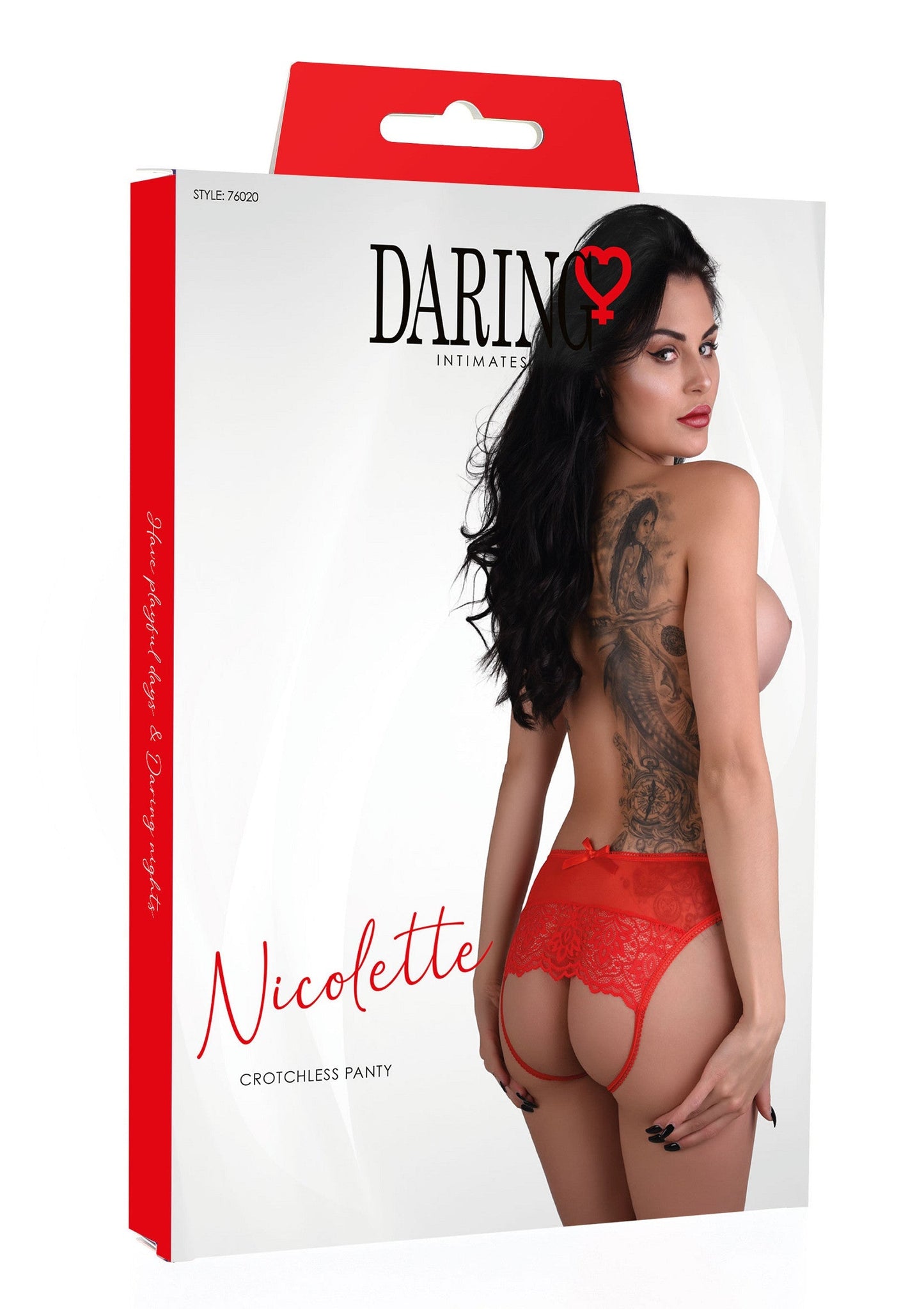 76020 daring intimates nicolette crotchless panty