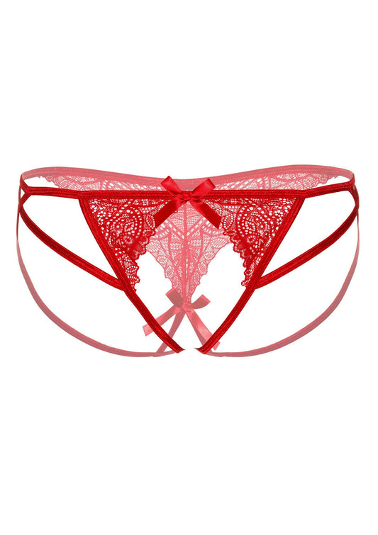 76028 daring intimates naomi strappy crotchless tanga