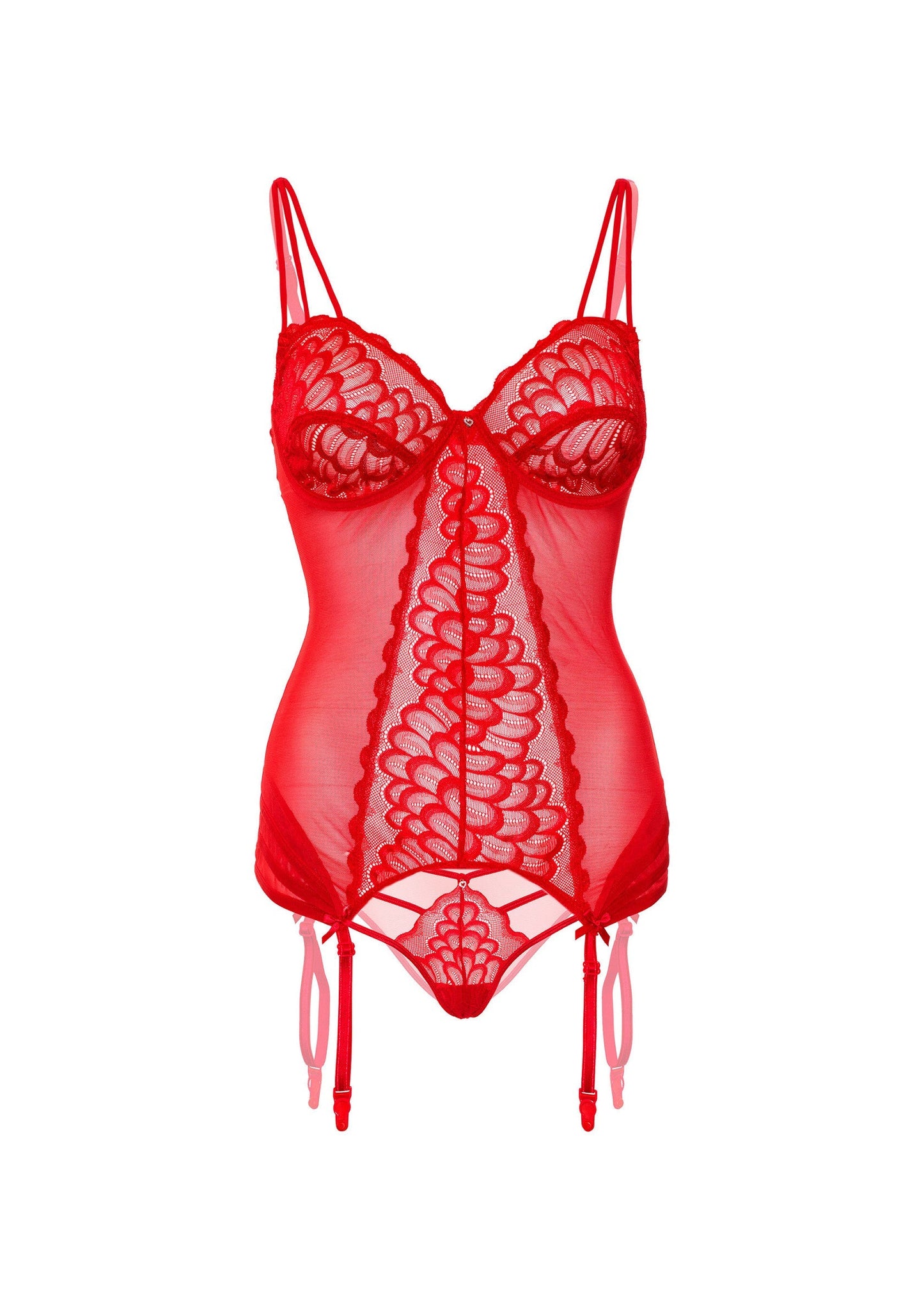 76235 daring intimates day night lace cami corset with string