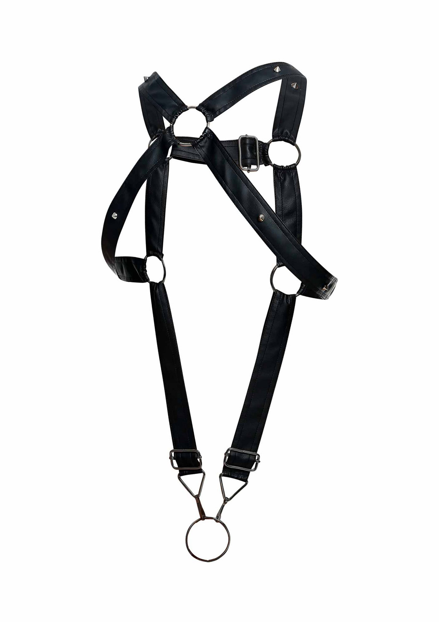 81297 mob eroticwear dngeon cross cockring harness