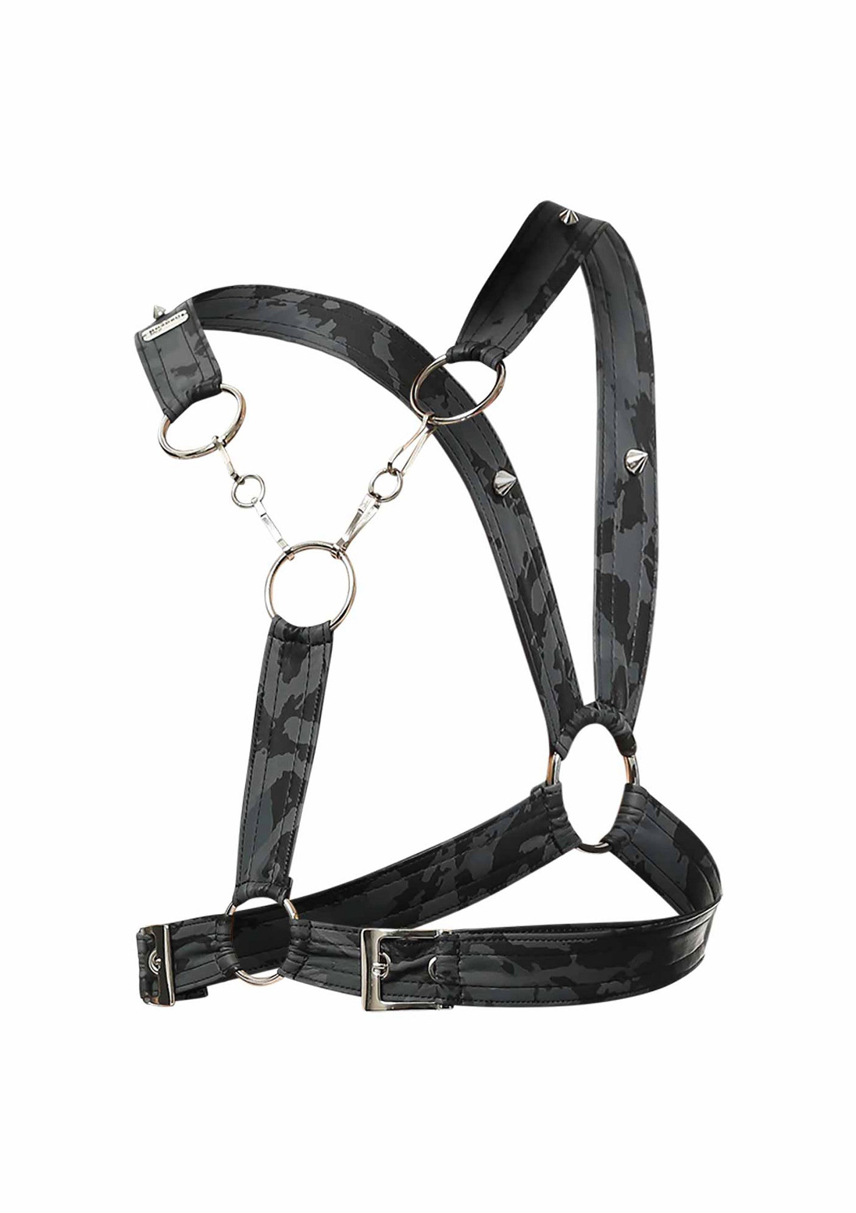 81308 mob eroticwear dngeon cross chain harness
